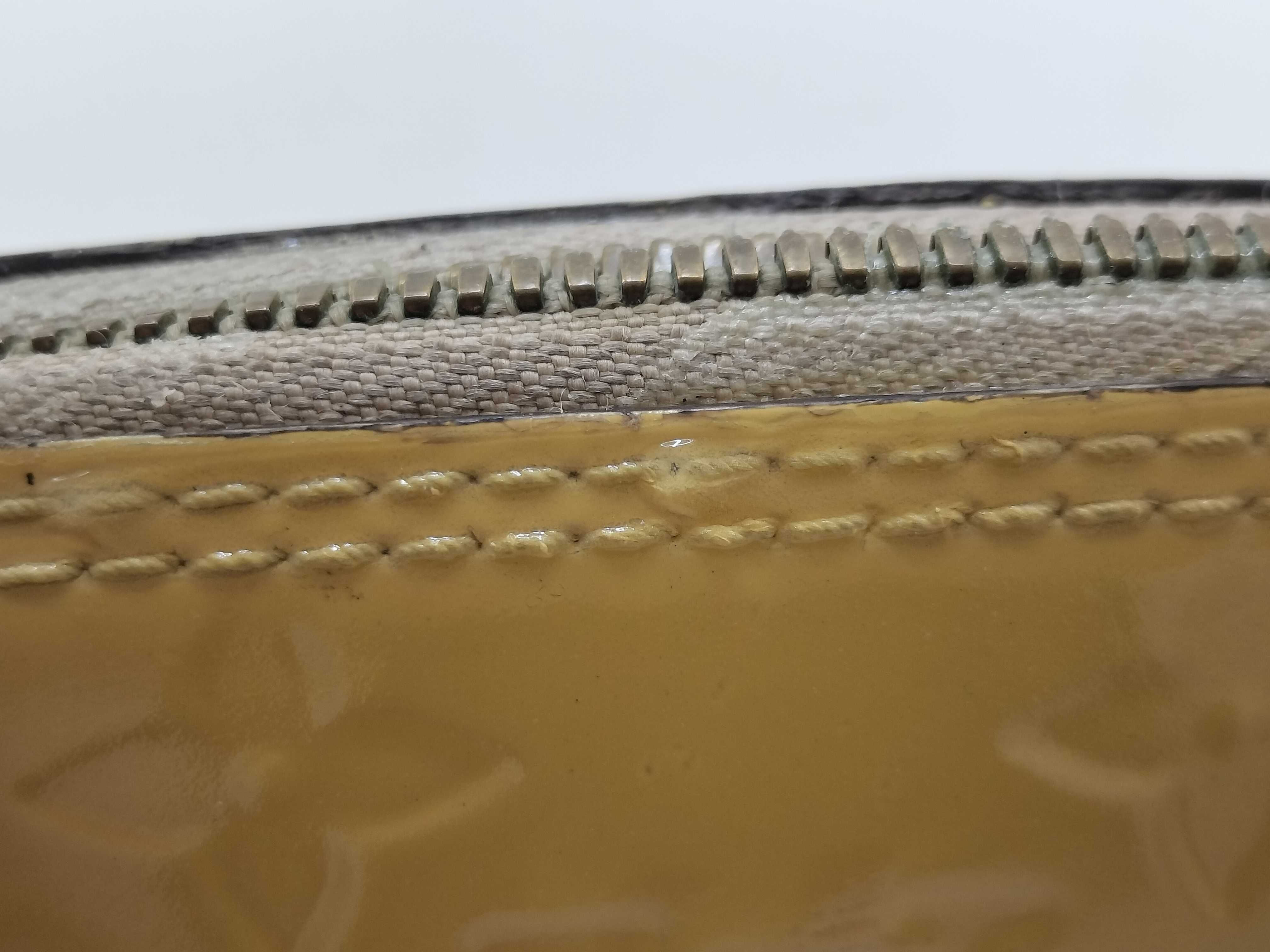 Vernis Alma Yellow Monogram Handbag — view 11