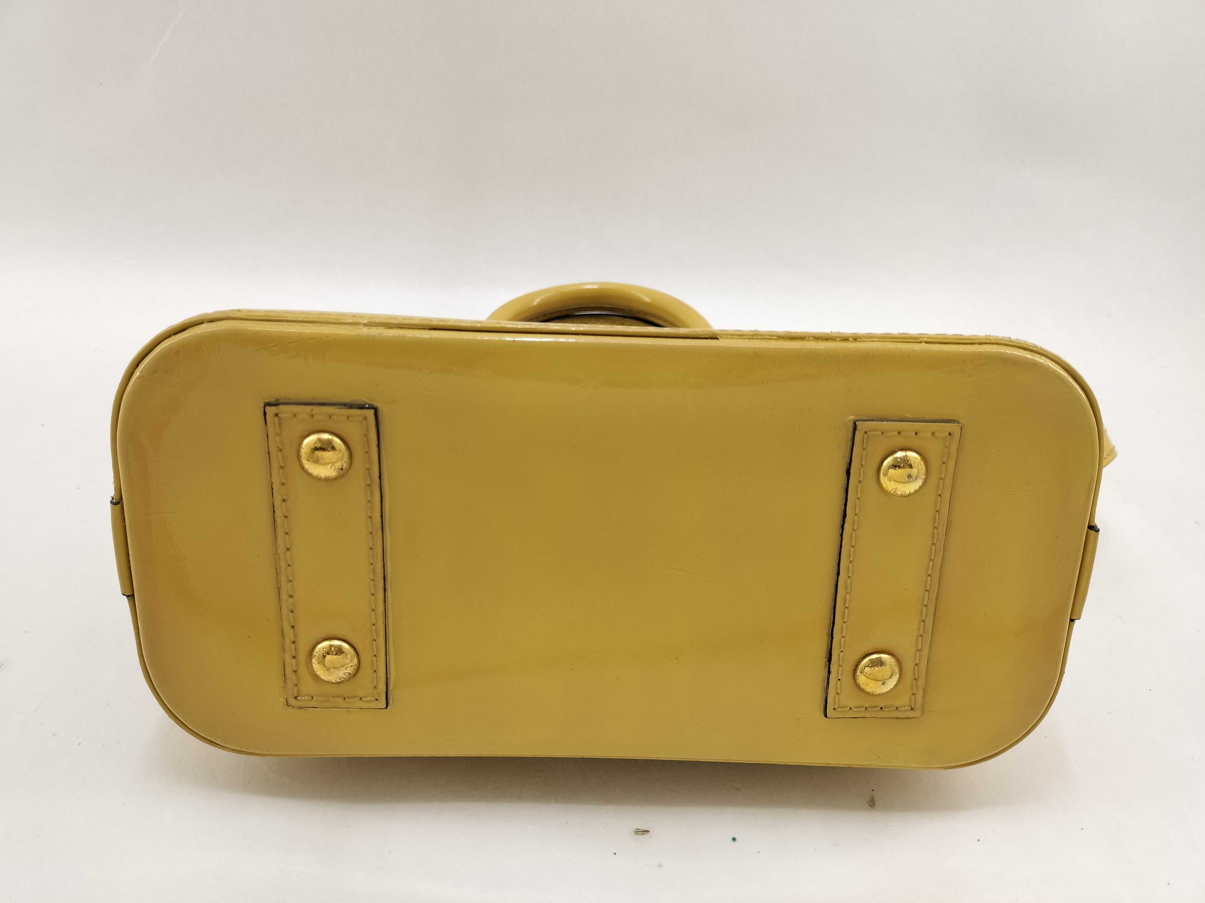 Vernis Alma Yellow Monogram Handbag — view 3