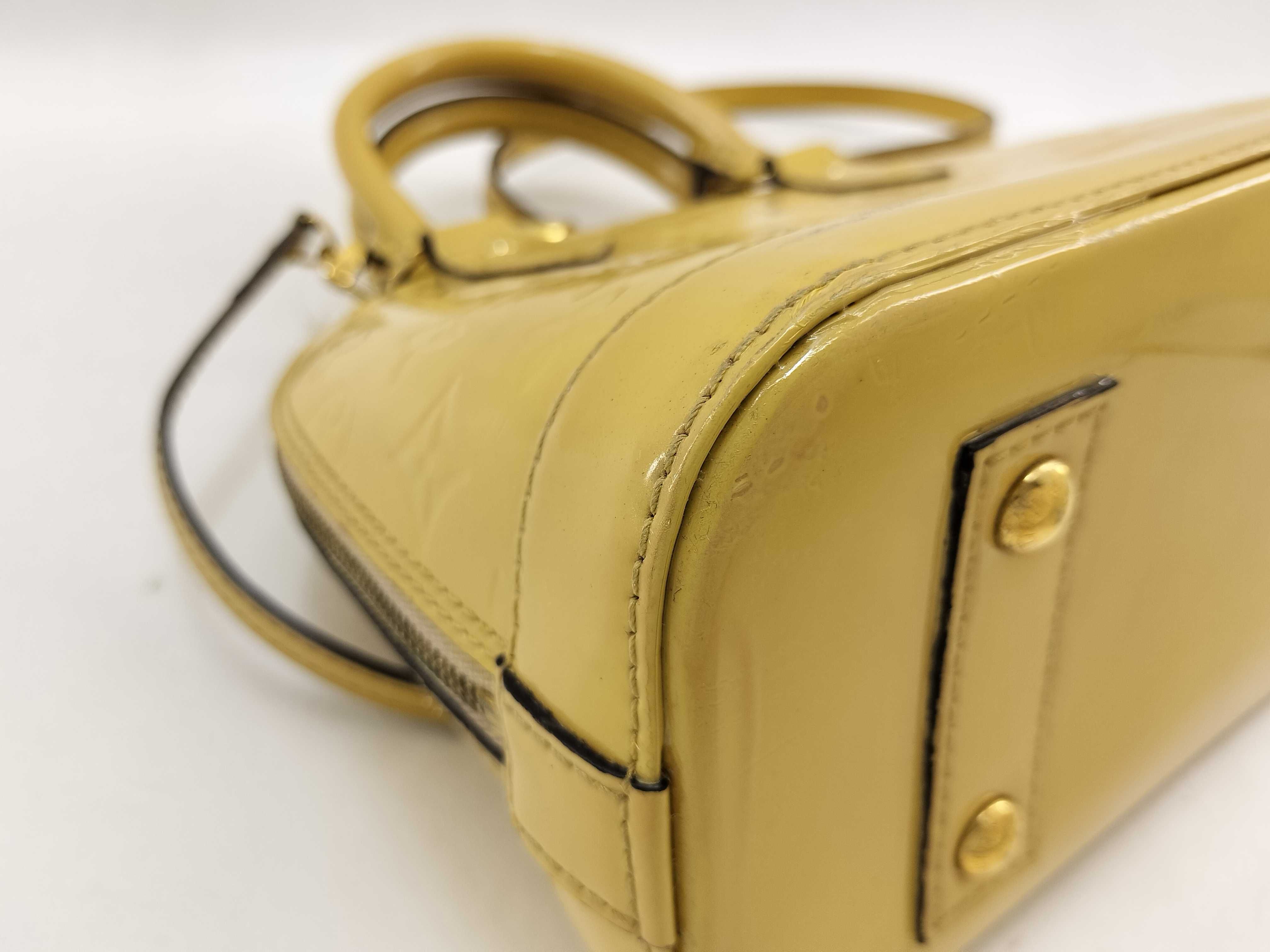 Vernis Alma Yellow Monogram Handbag — view 4