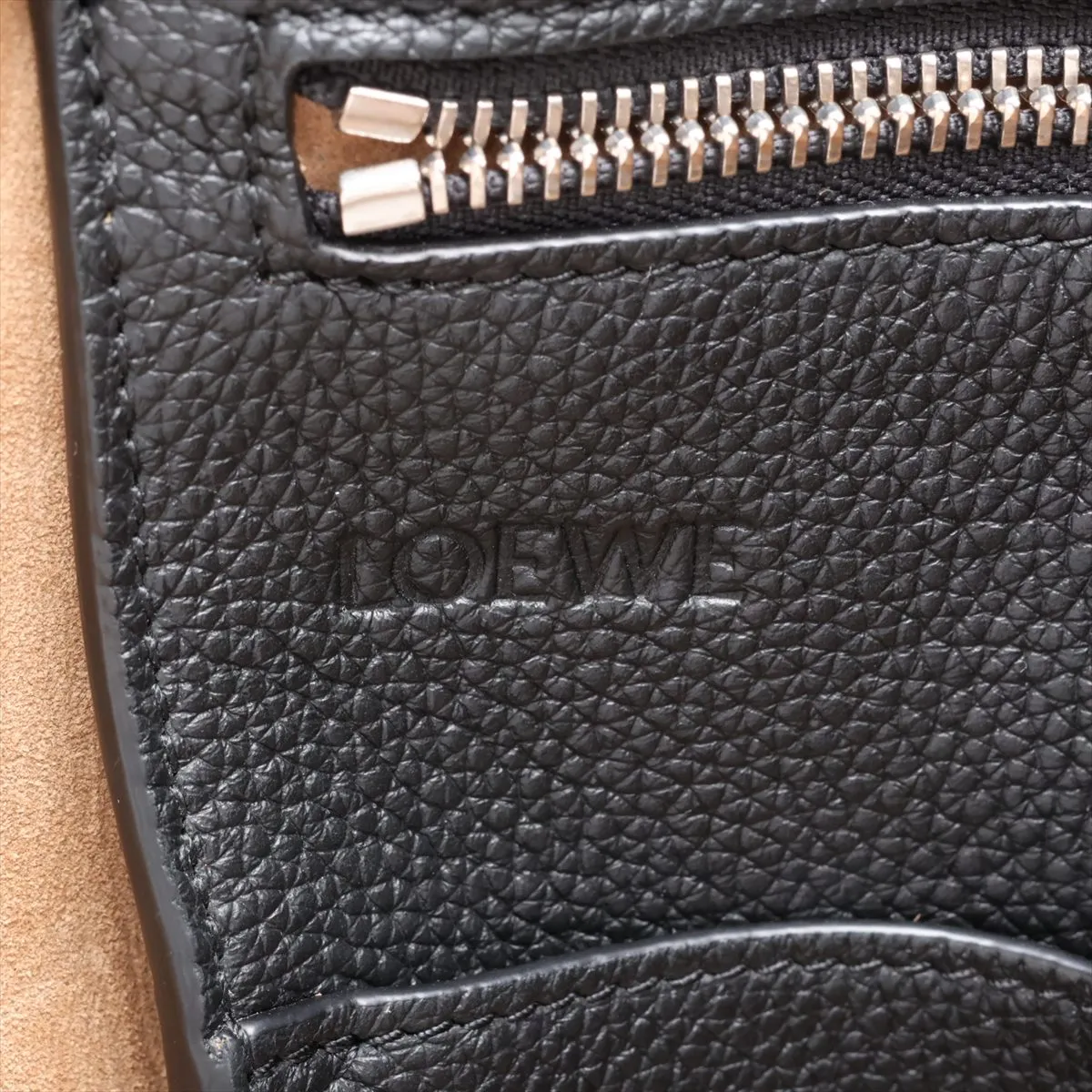 Buckle Tote Leather Tote Bag, Black — view 11