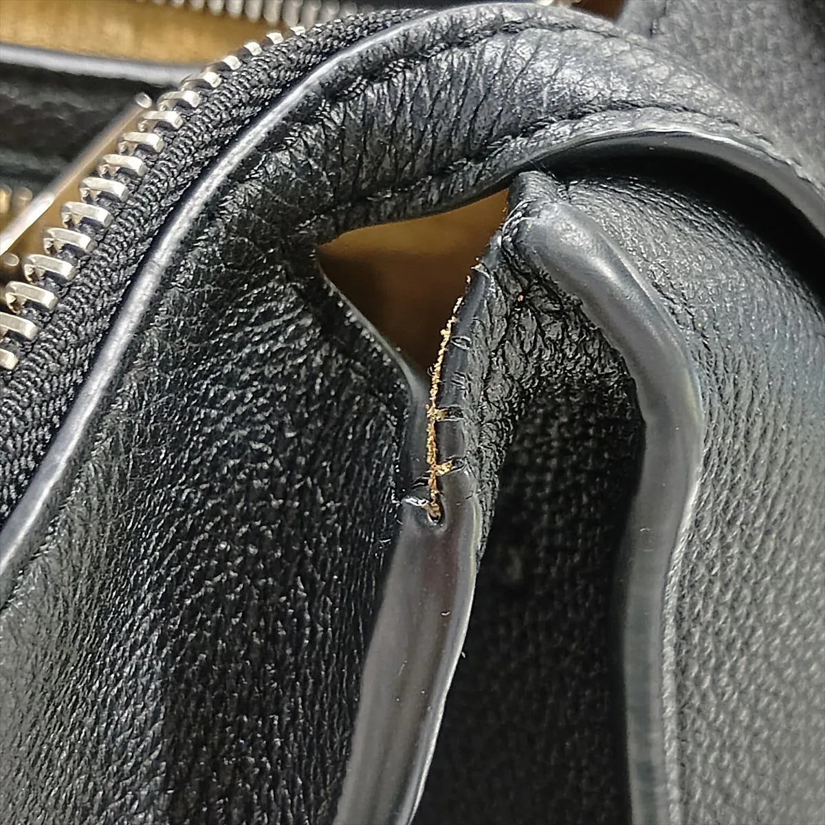 Buckle Tote Leather Tote Bag, Black — view 12