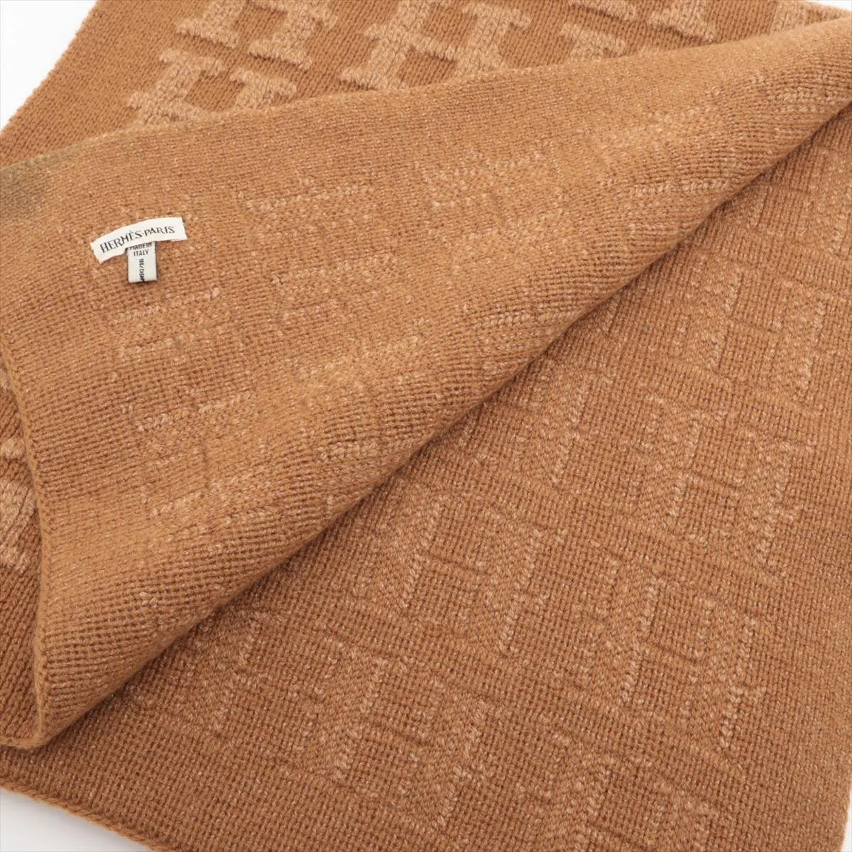 scarf cashmere brown — view 2