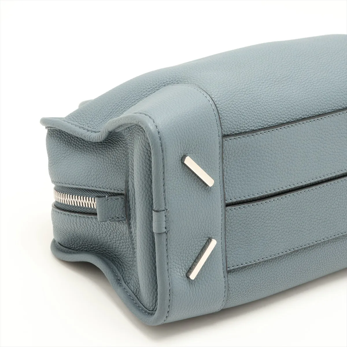 Amazona 28 Leather 2-Way Handbag, Blue — view 4