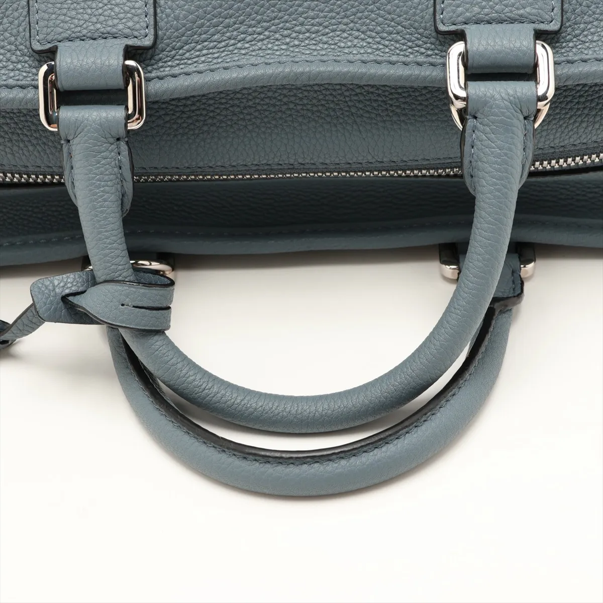 Amazona 28 Leather 2-Way Handbag, Blue — view 5