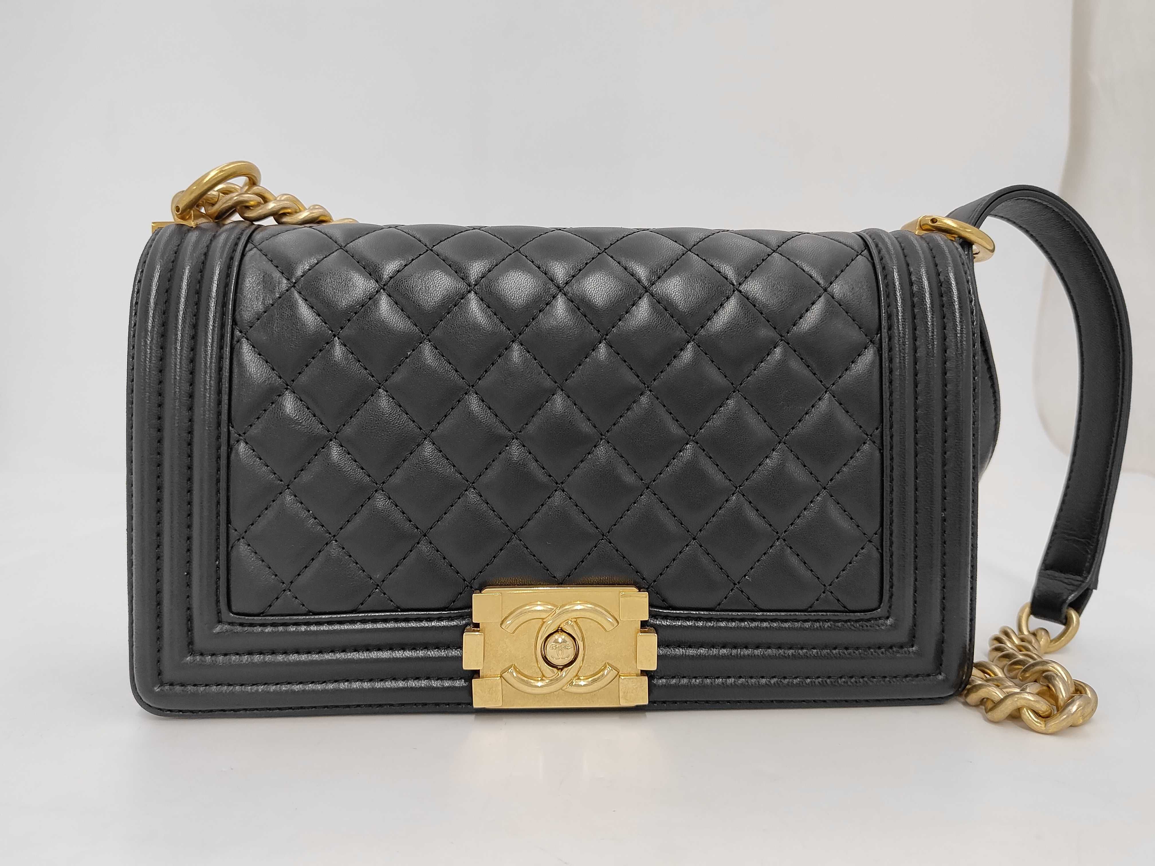 Boy Chanel Lambskin Matelassé Shoulder Bag