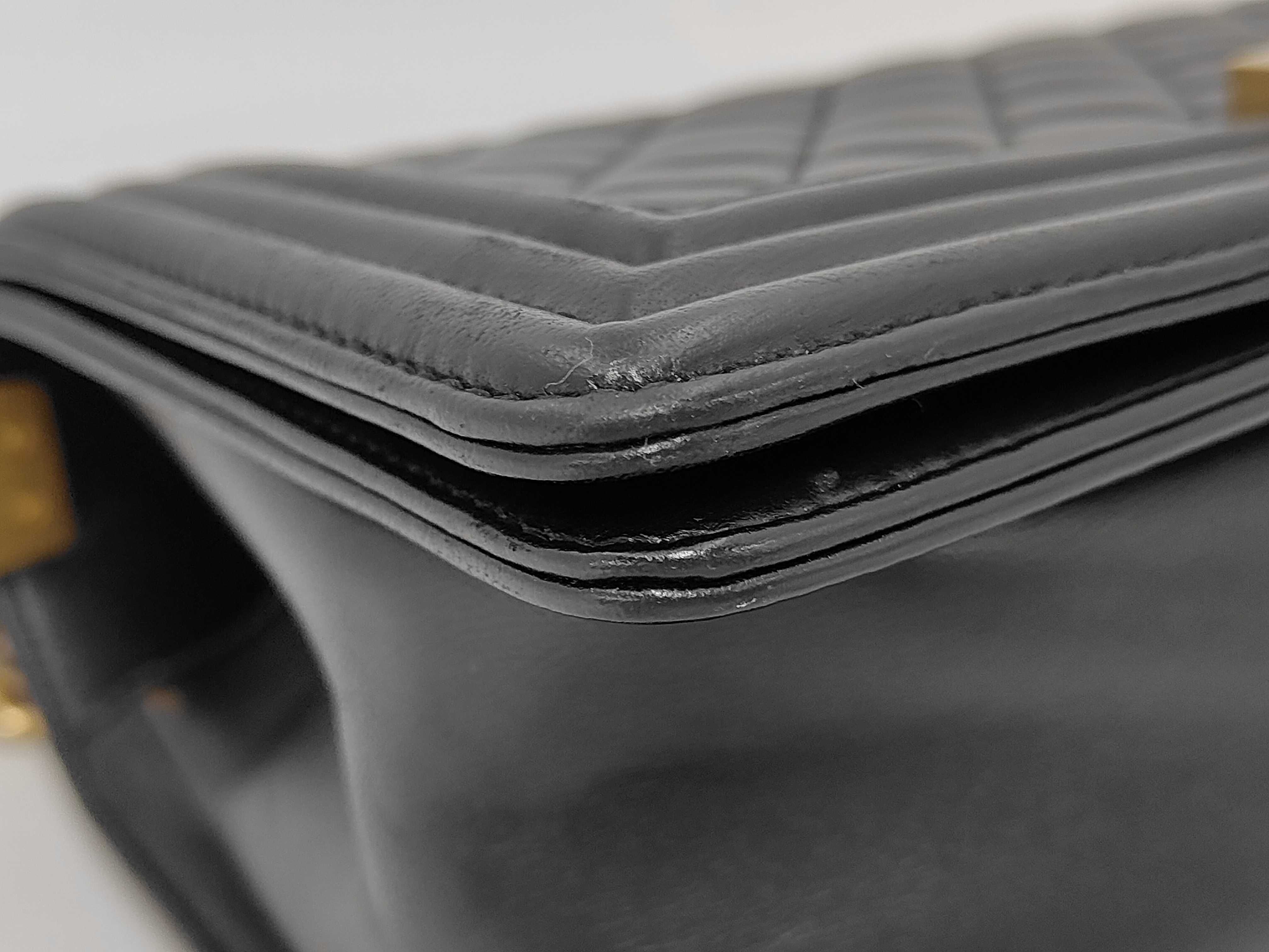 Boy Chanel Lambskin Matelassé Shoulder Bag — view 4