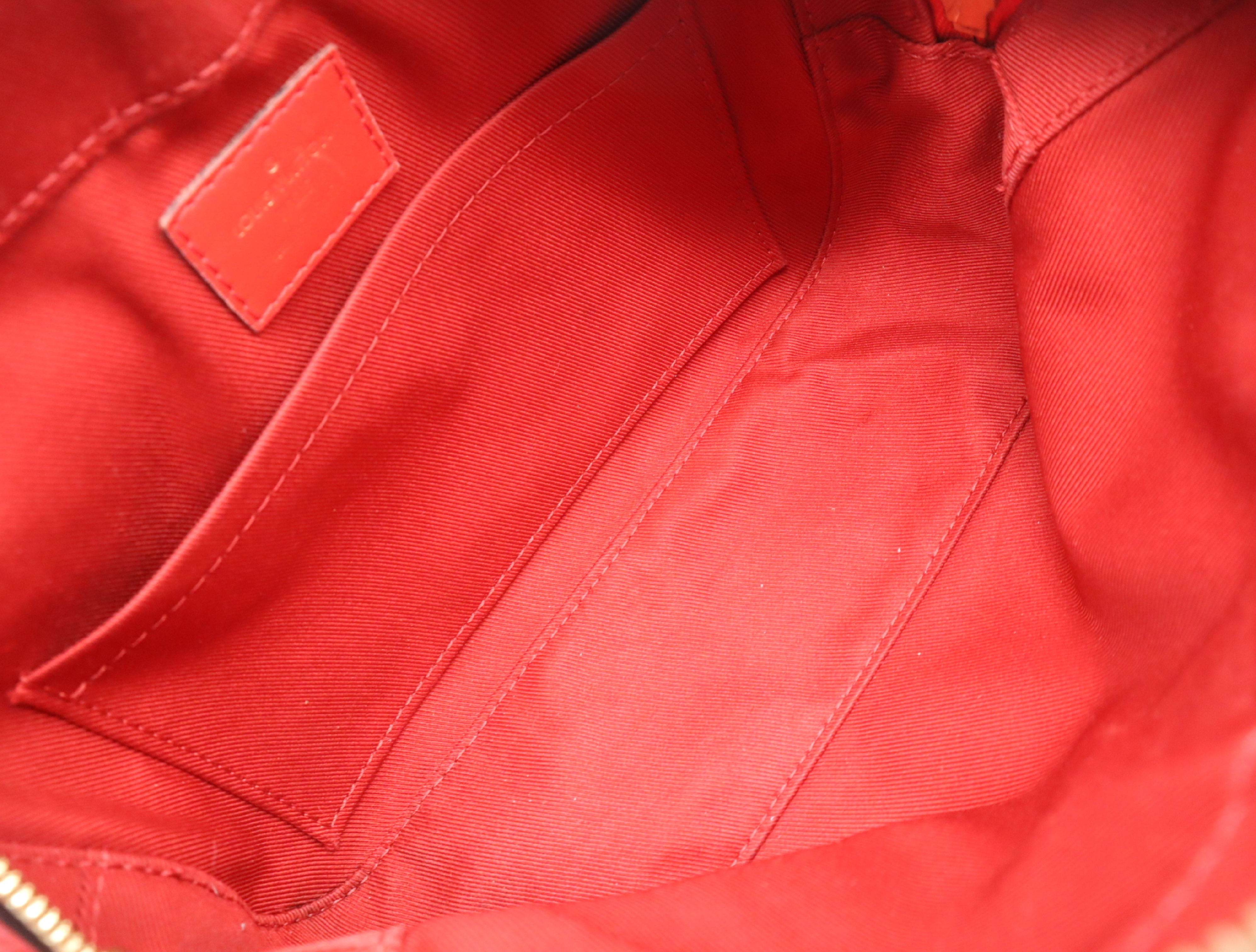 M43556 Monogram Saint-Onge Coquelicot Brown x Red Shoulder Bag — view 14