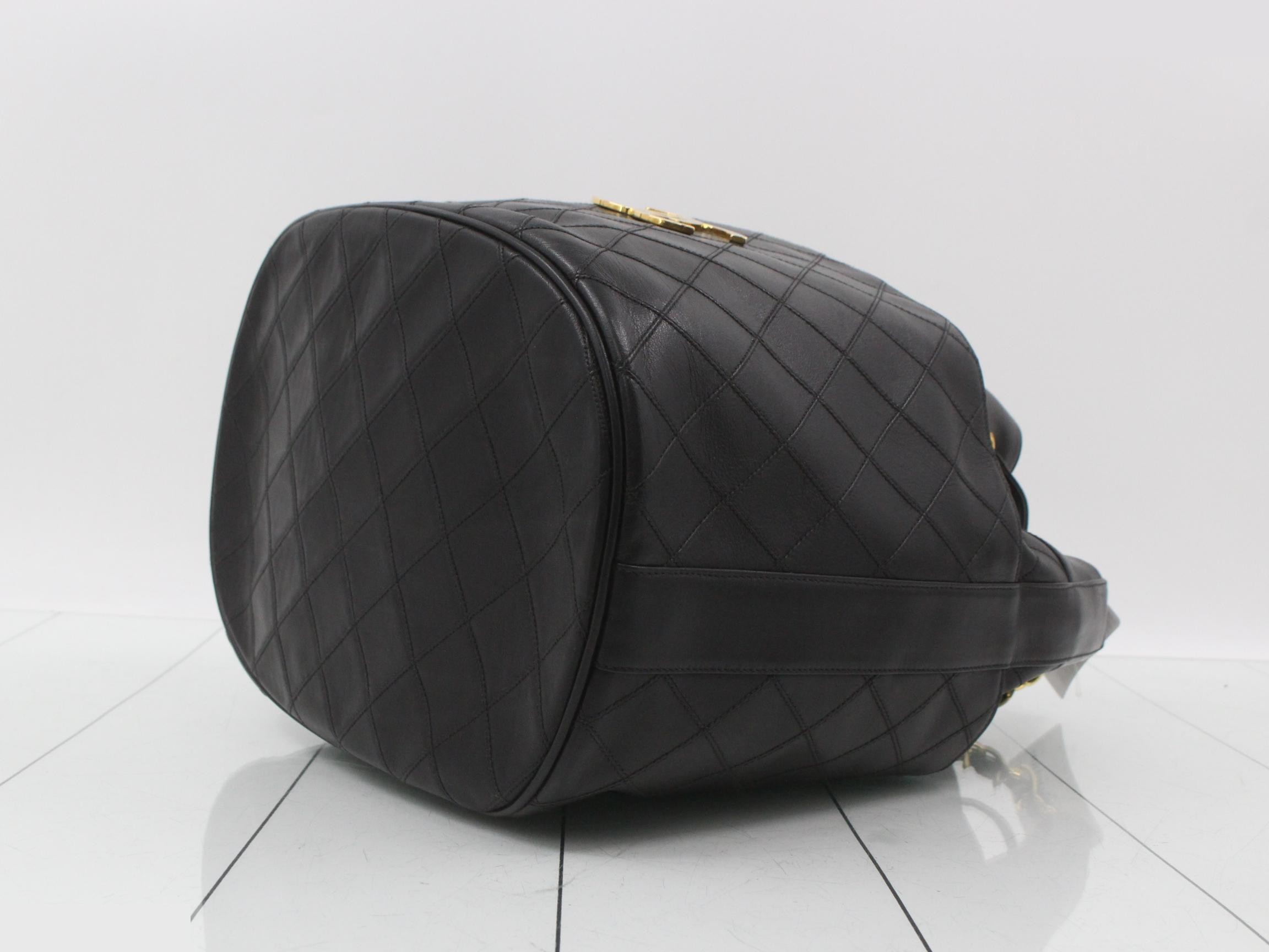 Picolore Lambskin Chain Shoulder Bag with Drawstring, Coco Mark, and Pouch (Unit #1) — view 6