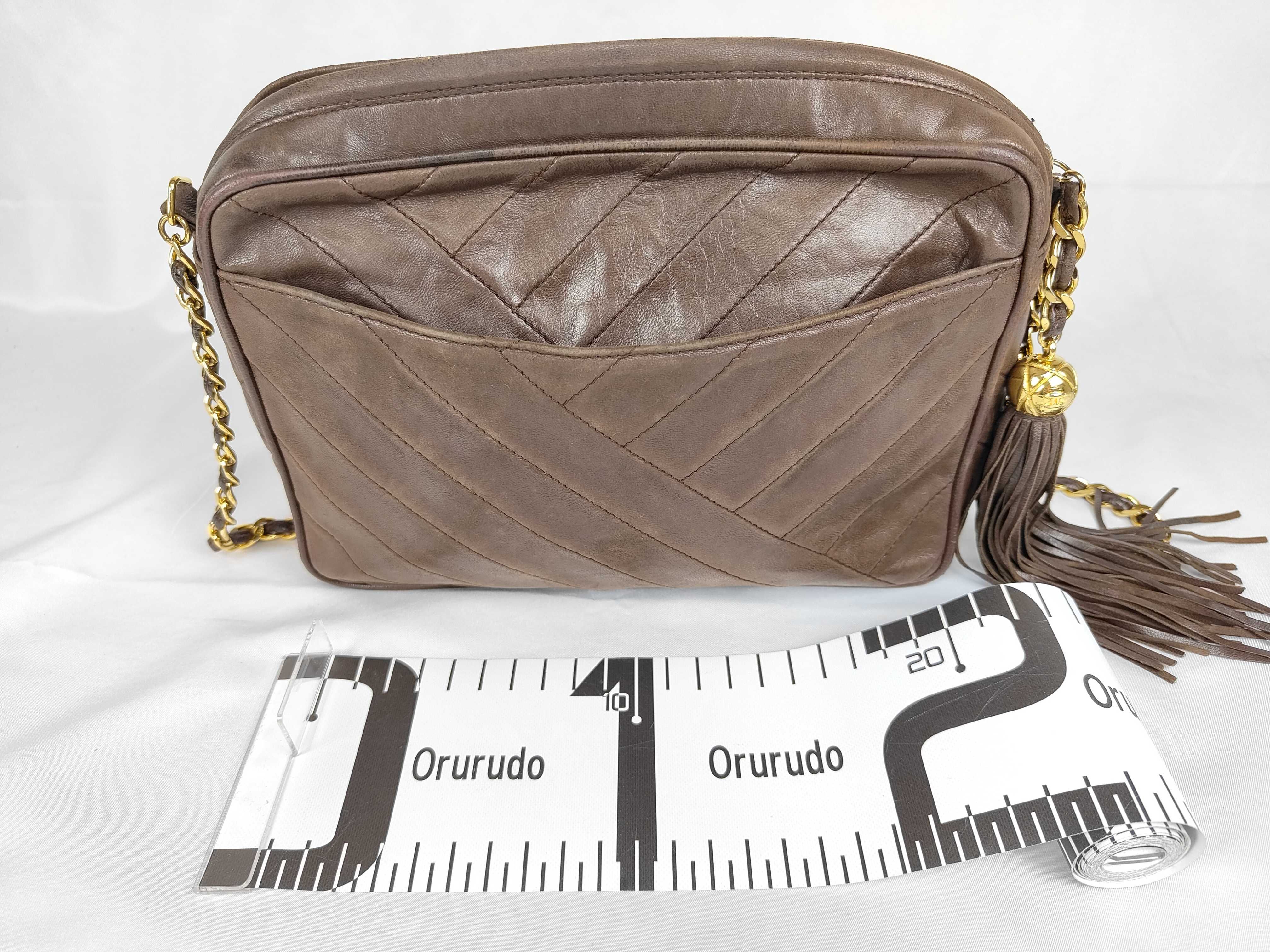 lambskin fringe chain shoulder bag — view 2