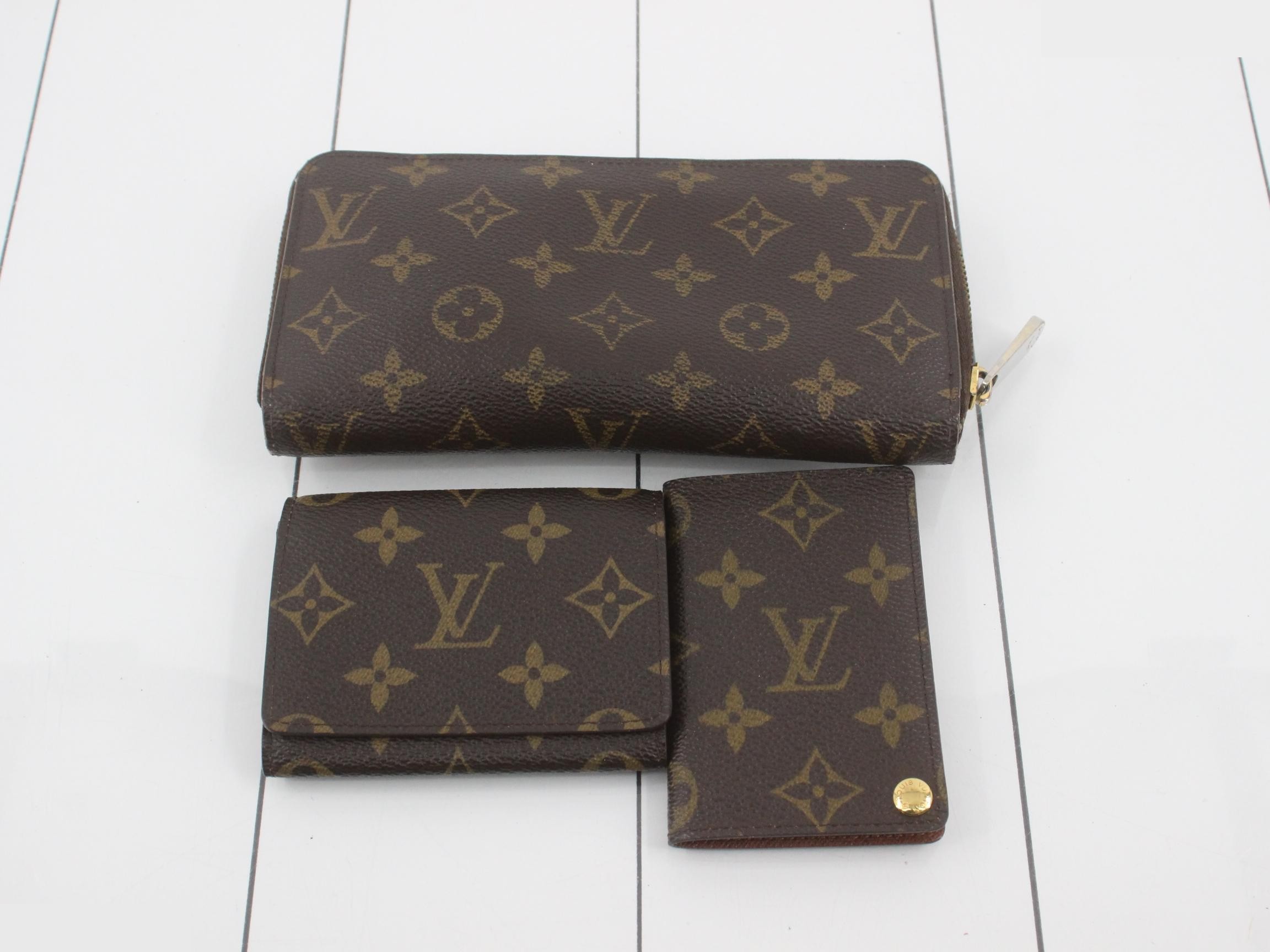 Monogram Zippy Wallet Card Case 3-Piece Set