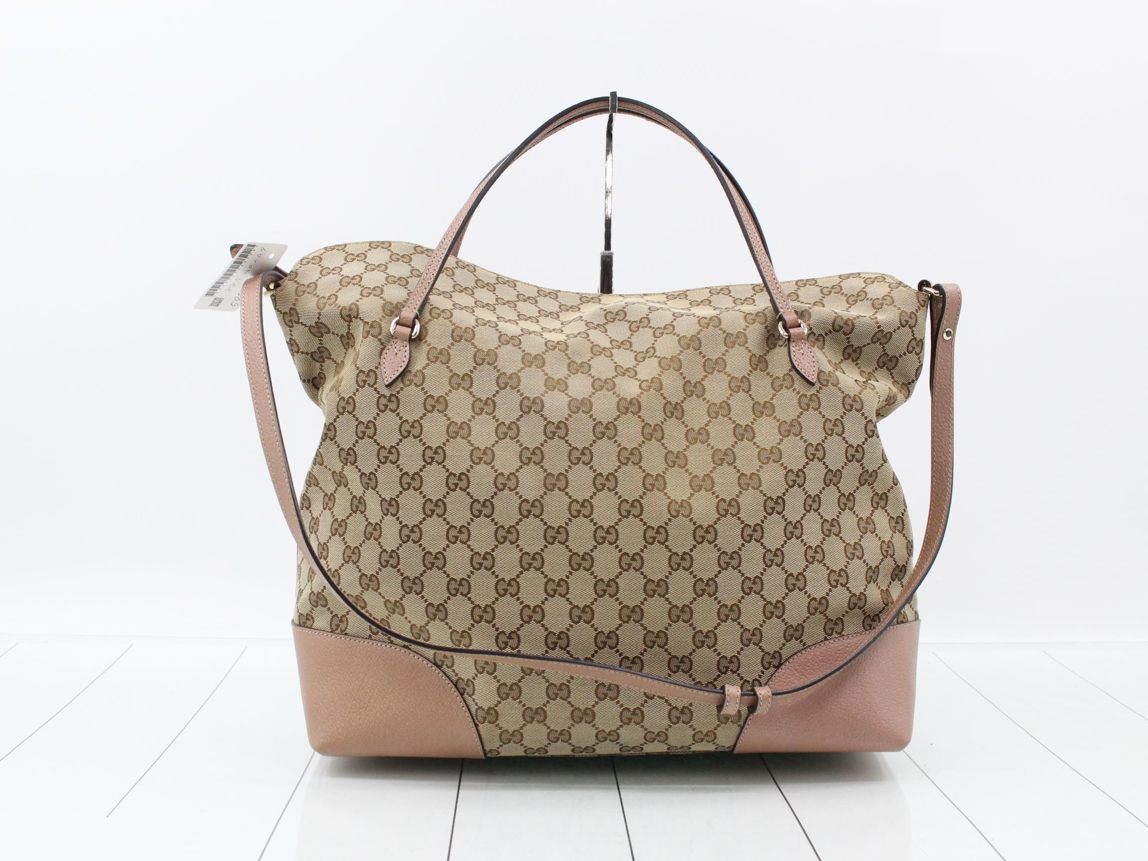 GG Canvas Leather Tote Bag — view 2