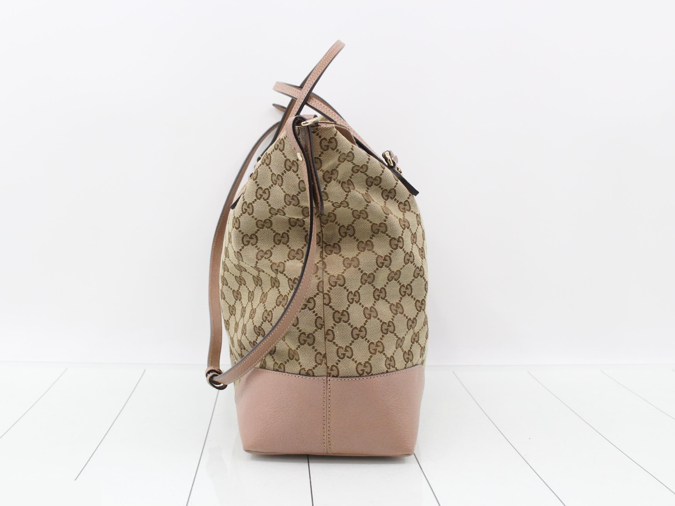GG Canvas Leather Tote Bag — view 4