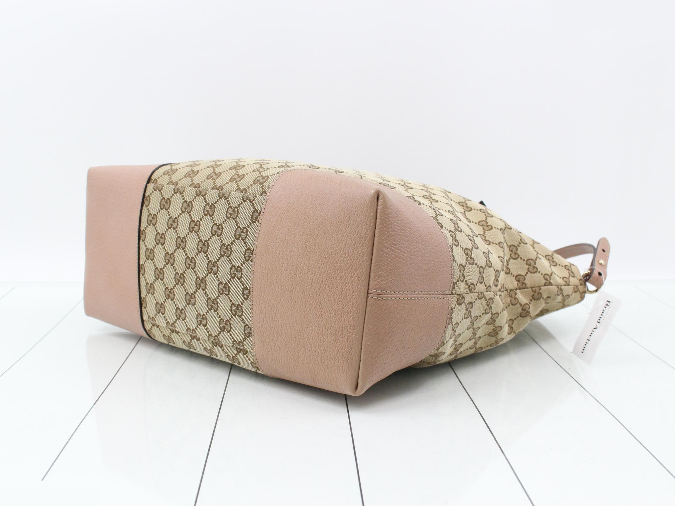 GG Canvas Leather Tote Bag — view 6