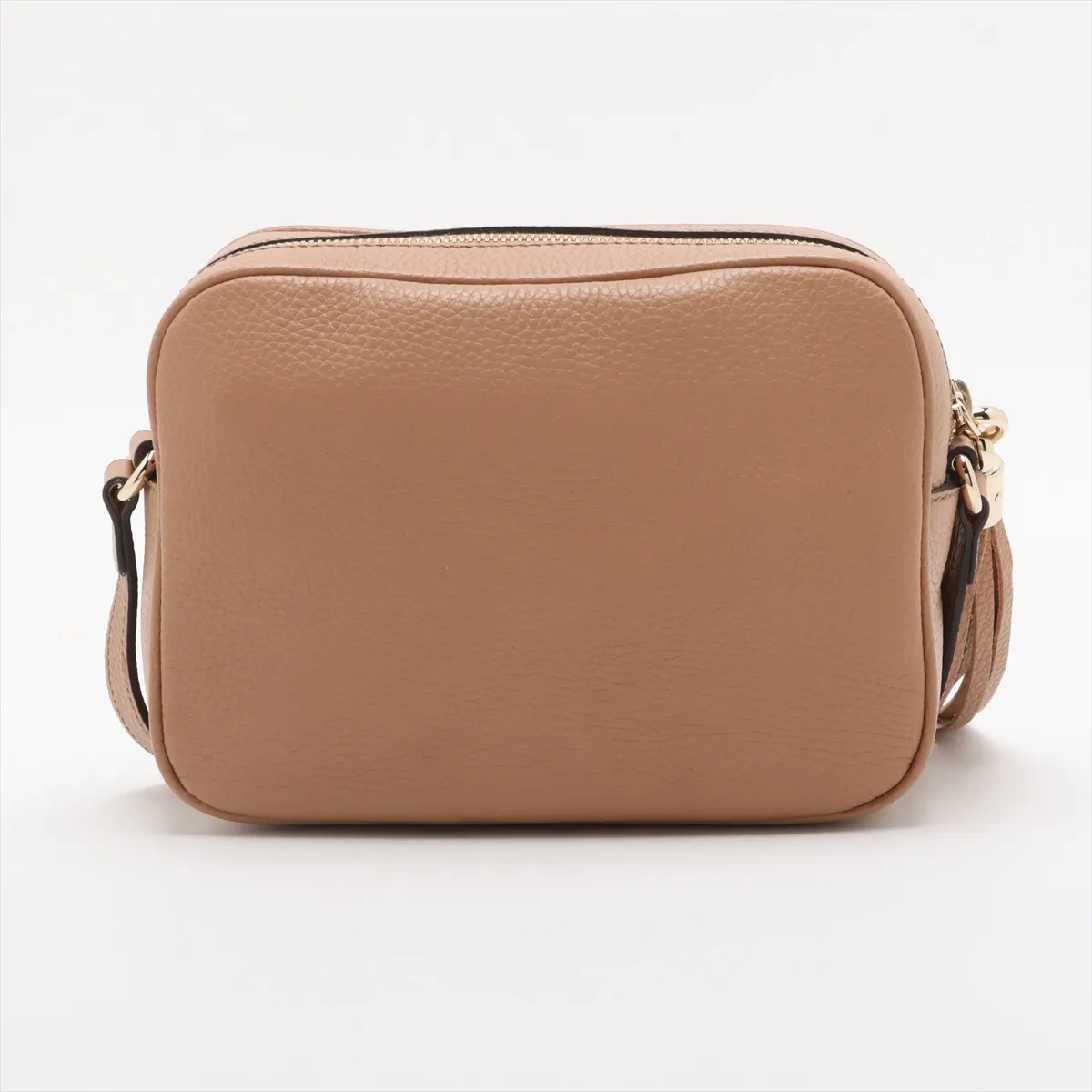 Soho Leather Shoulder Bag Beige 722319 Outlet Mark — view 2