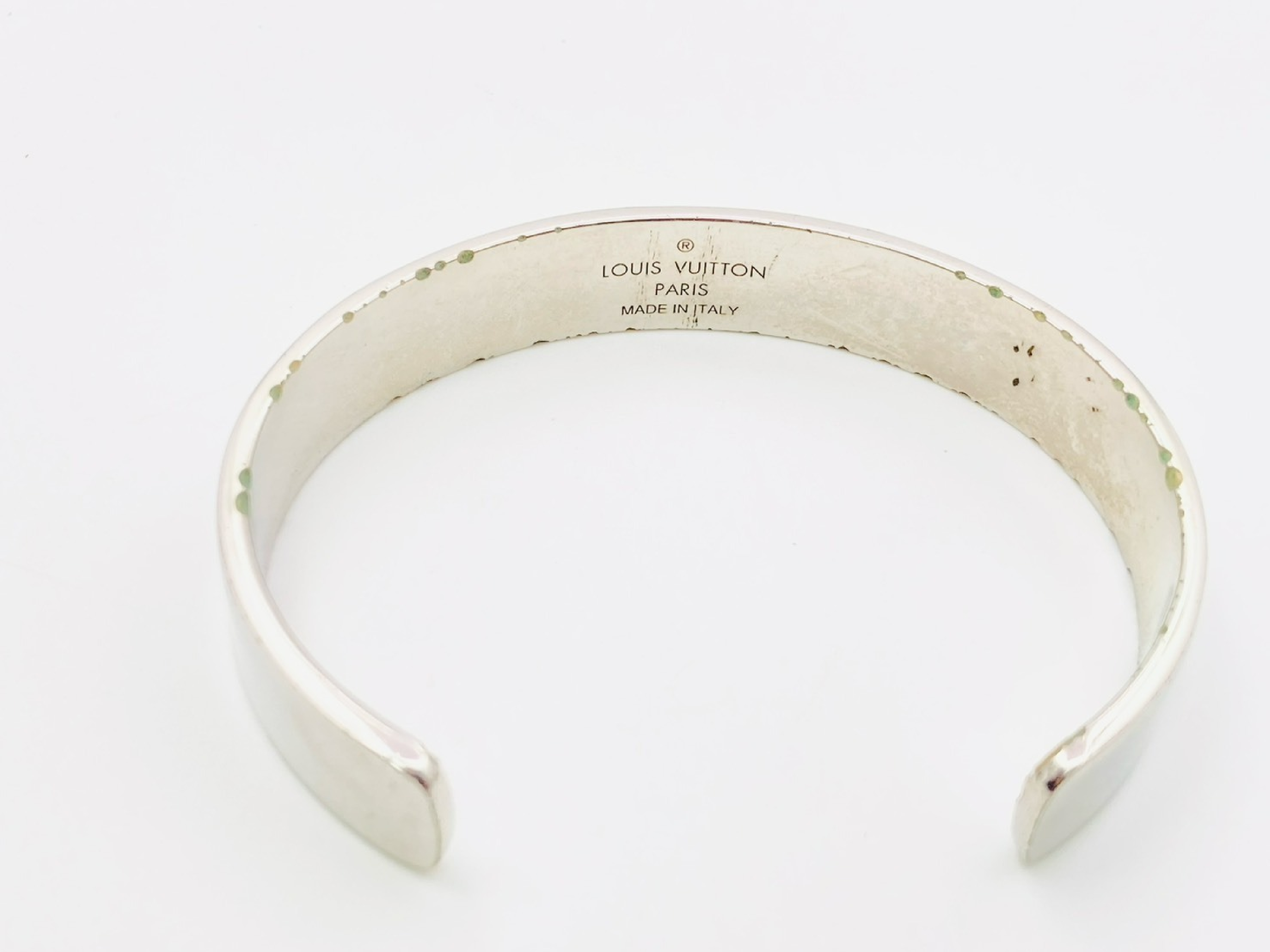 LV x NIGO MP2694 Bracelet Squared LV Strass #L Silver OB0260 Bracelet/Bangle — view 3