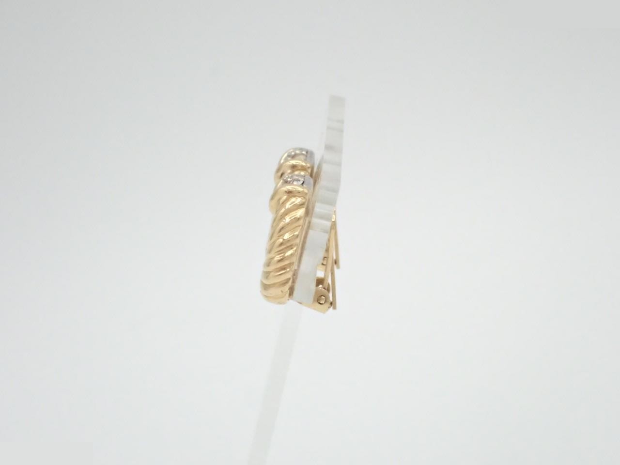 Oval Earrings with Stones — view 3