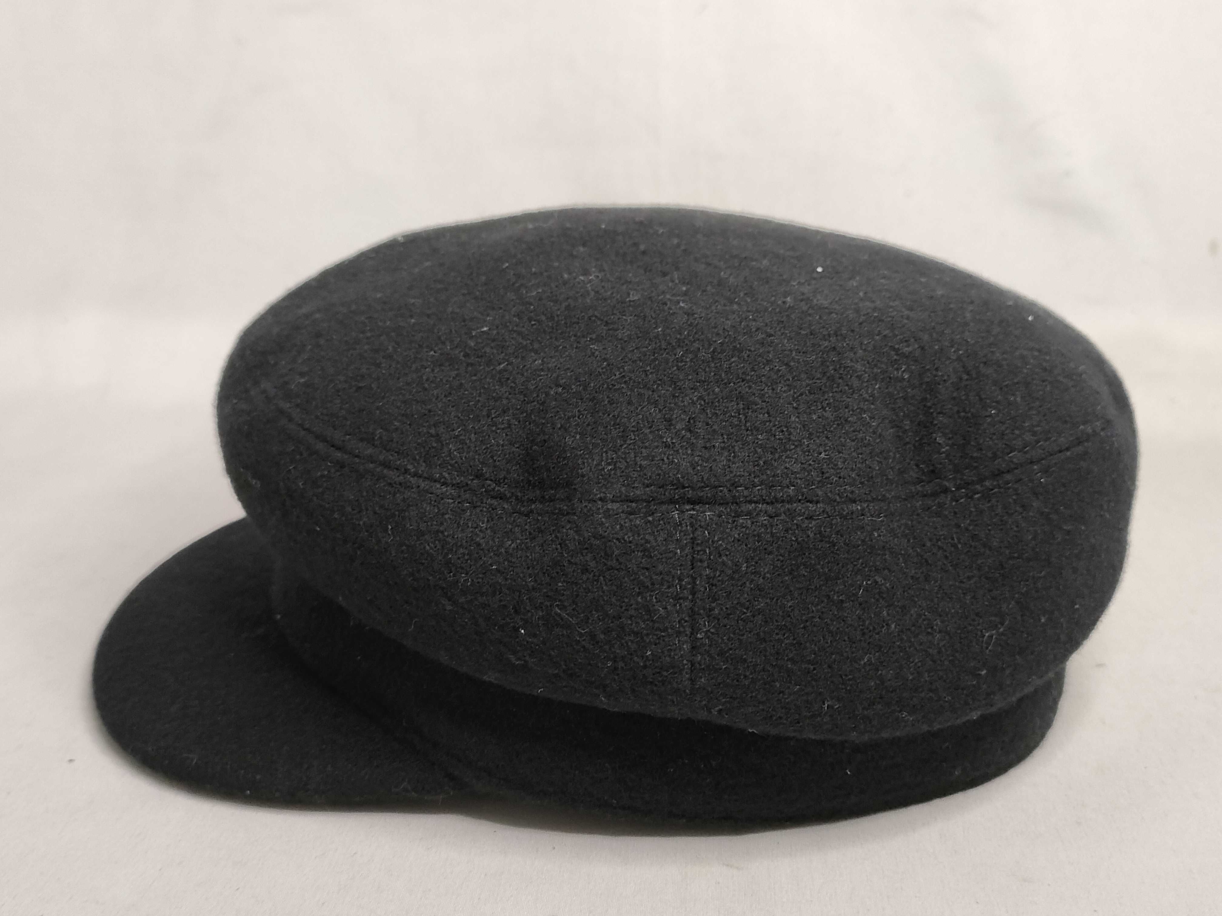 Sellier Button Casquette Hat, Black, Size 57, Other Accessories — view 2