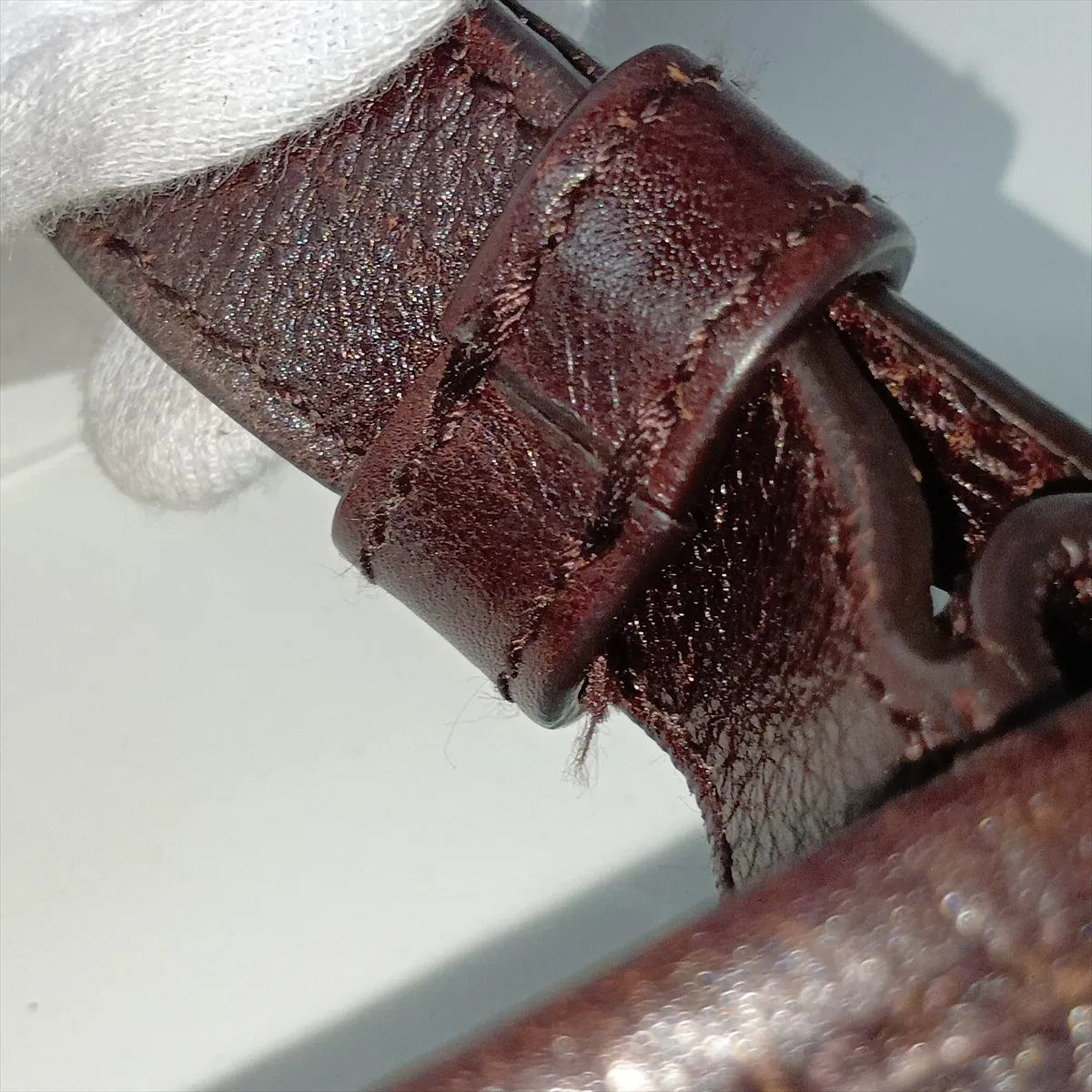 Mombasa Leather Shoulder Bag, Brown, 95361 — view 11