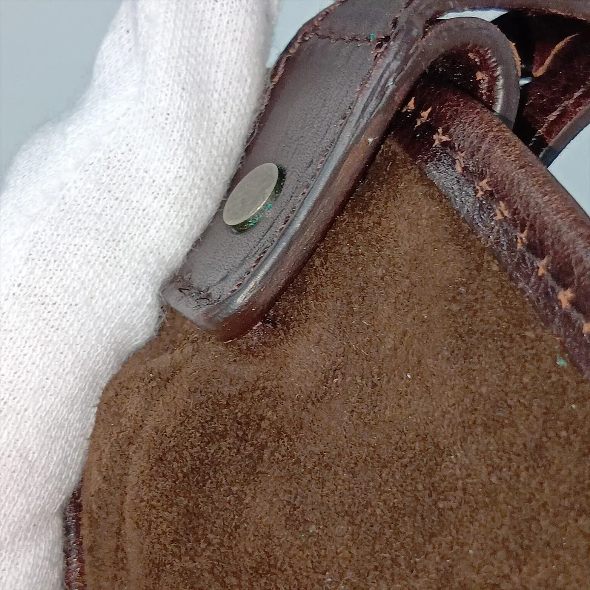 Mombasa Leather Shoulder Bag, Brown, 95361 — view 13