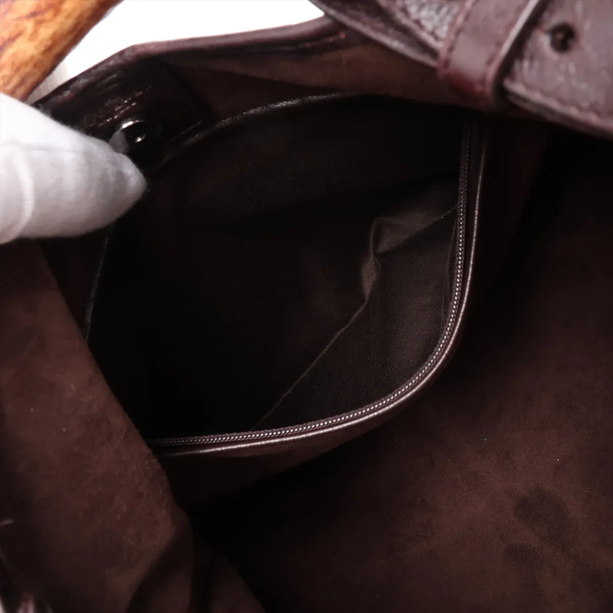 Mombasa Leather Shoulder Bag, Brown, 95361 — view 8