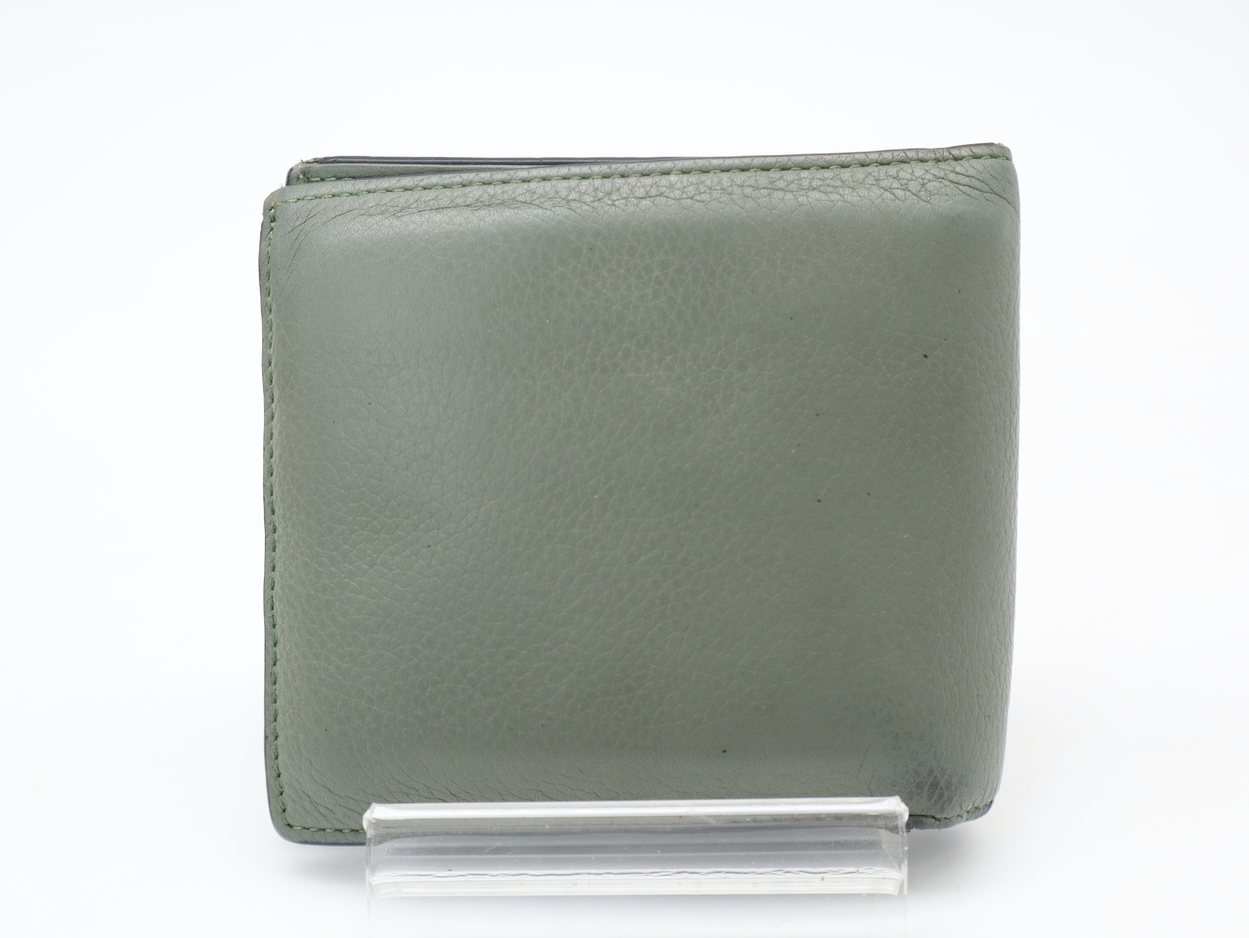 Bifold Leather Wallet, Khaki, with Box and Dust Bag. — view 2