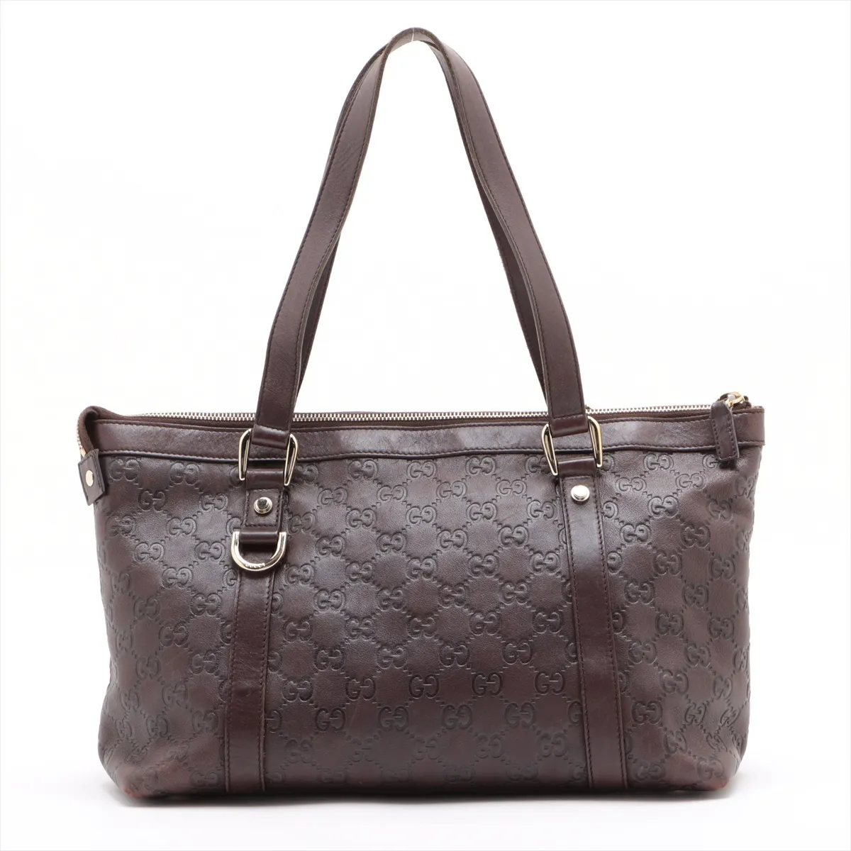 Guccisima leather tote bag brown 141470 — view 2