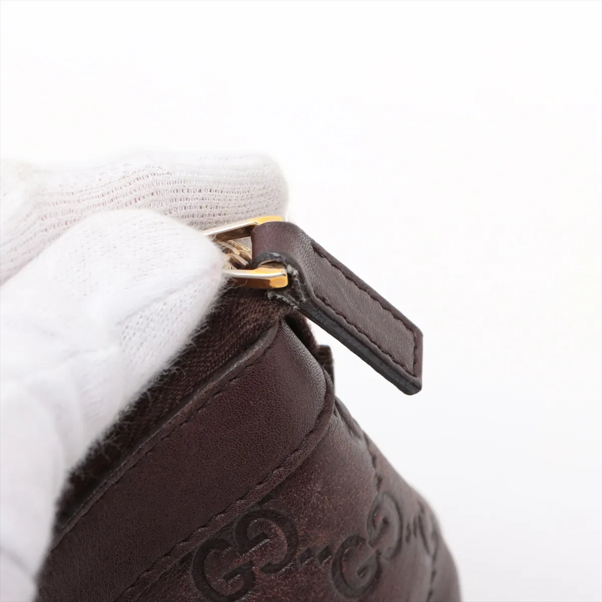 Guccisima leather tote bag brown 141470 — view 11