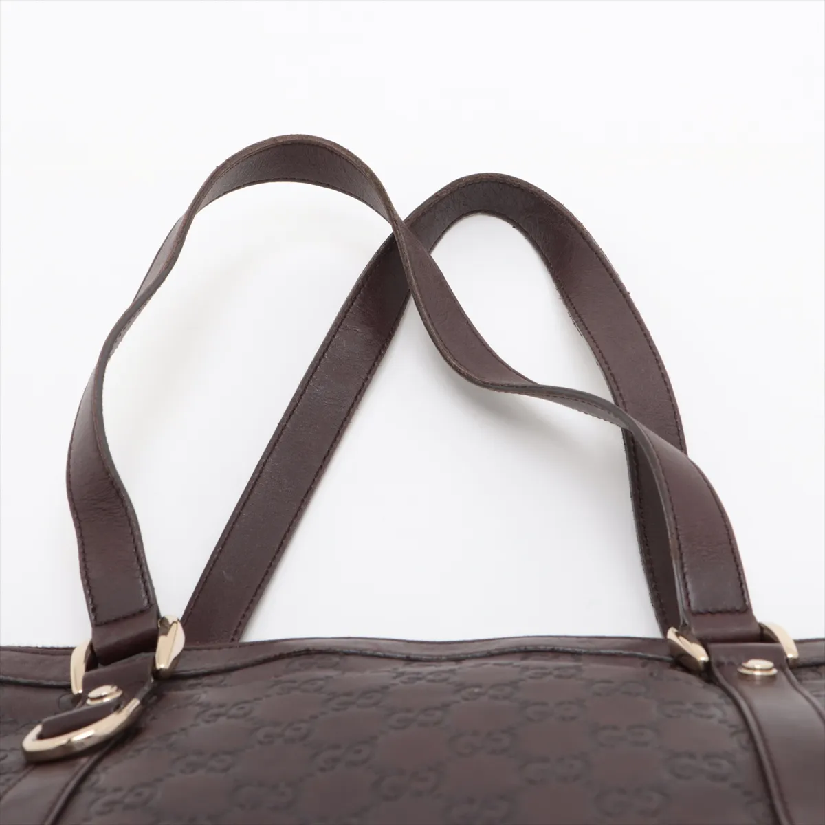 Guccisima leather tote bag brown 141470 — view 6