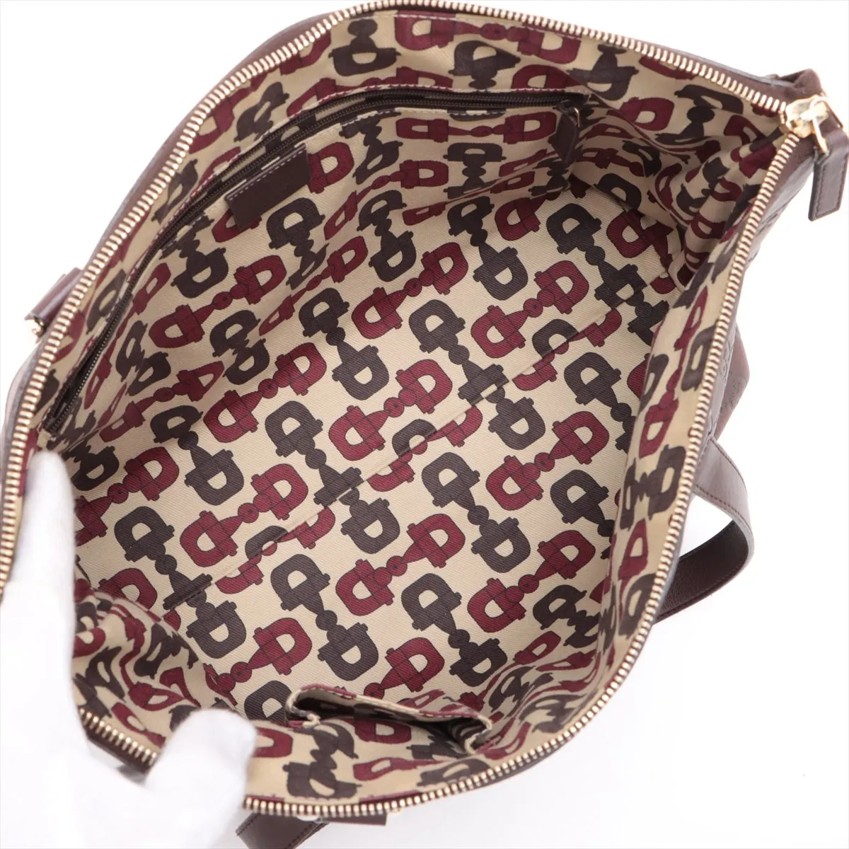 Guccisima leather tote bag brown 141470 — view 7