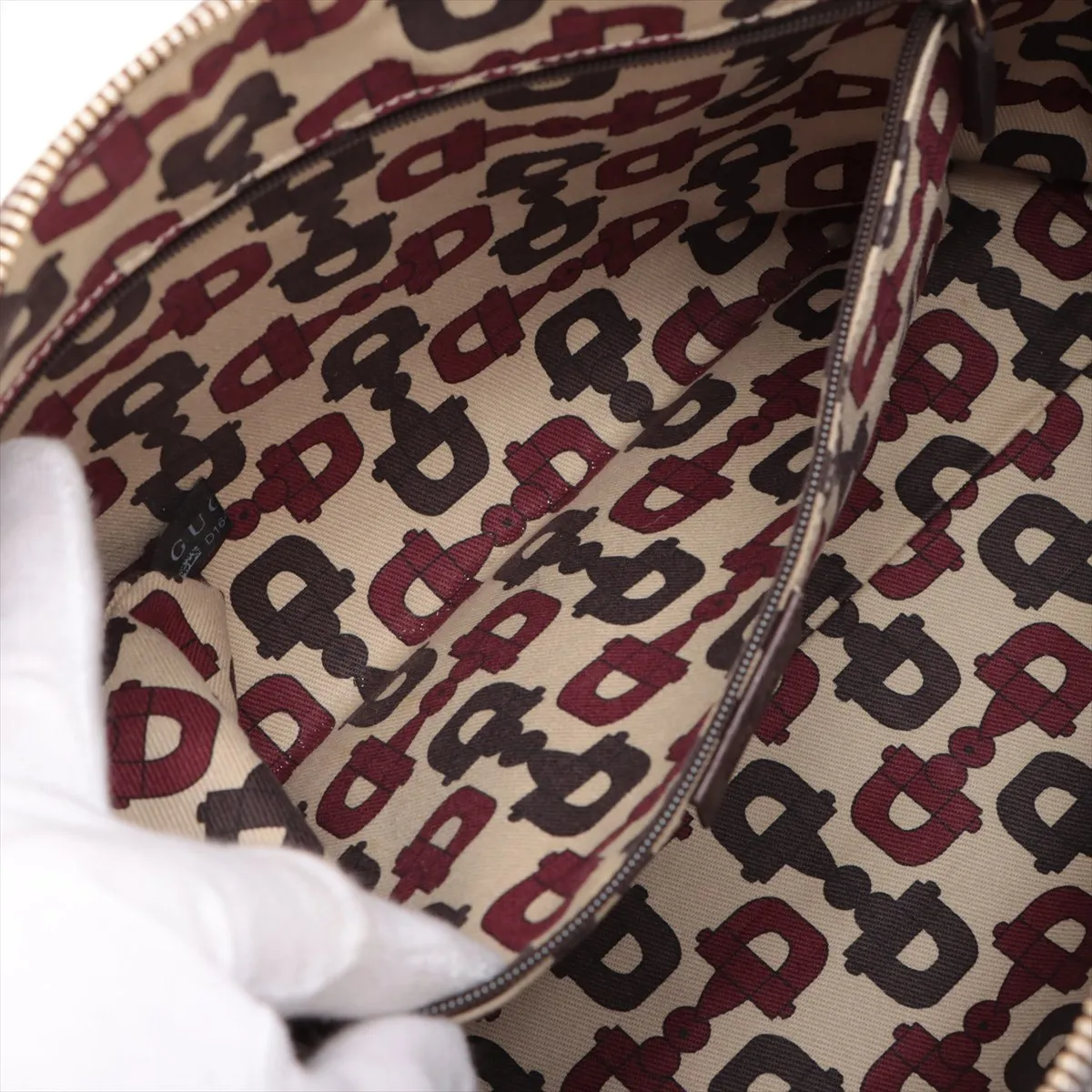 Guccisima leather tote bag brown 141470 — view 8