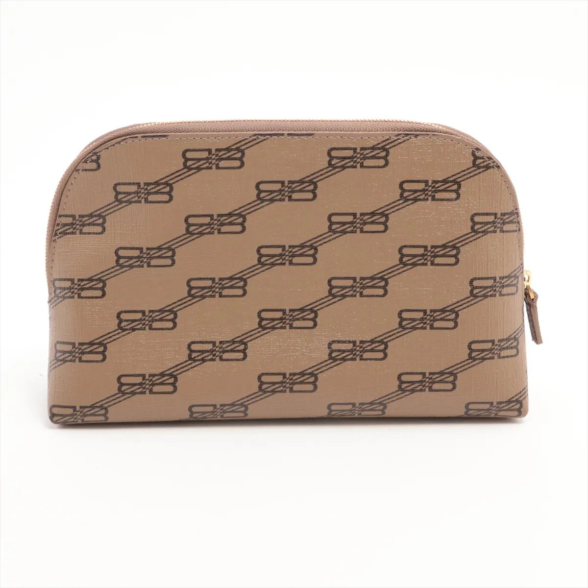 PVC x Leather Pouch, Brown — view 2