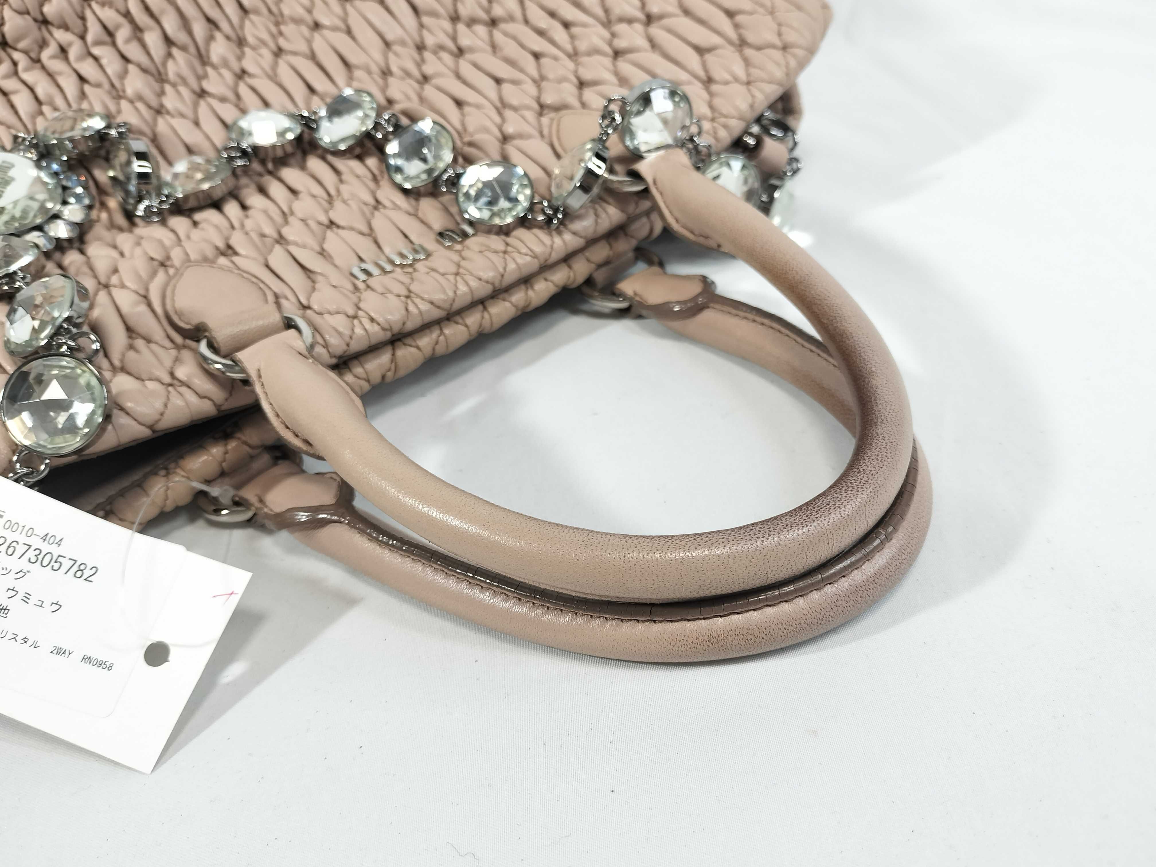 Nappa Crystal 2-Way Handbag RN0958 — view 3
