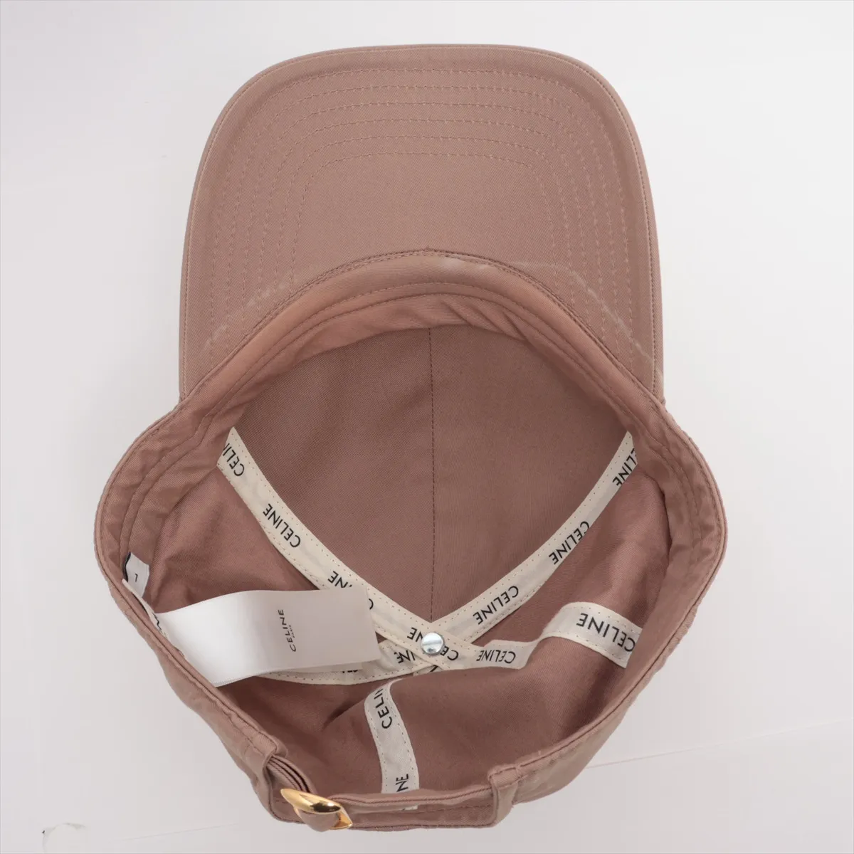 2AUT6969P Cap, Size L, Cotton, Beige. Shows signs of wear, — view 4