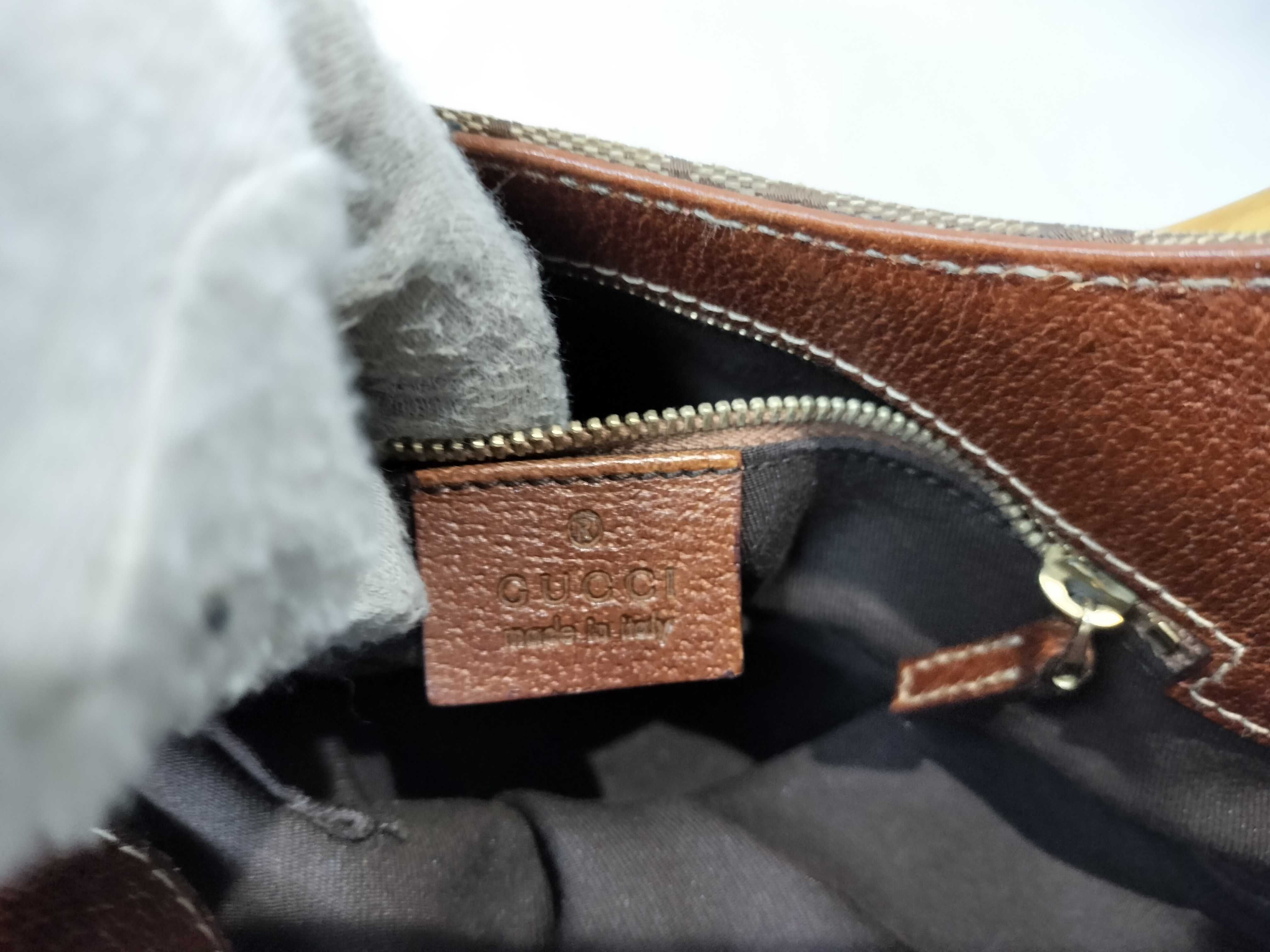 GG Canvas Bamboo Handbag 140203 205027 — view 10