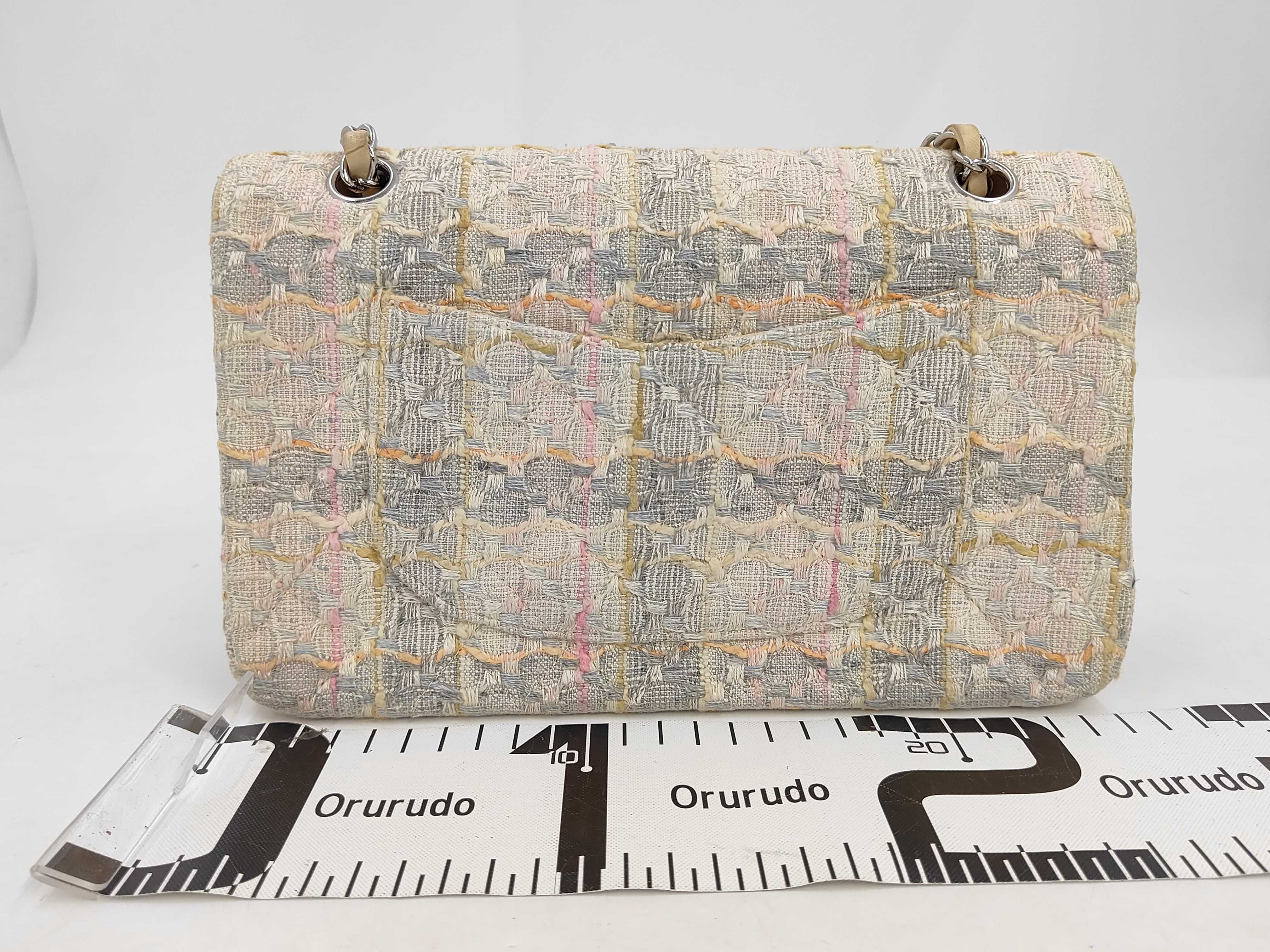 Double Flap Tweed Shoulder Bag — view 2