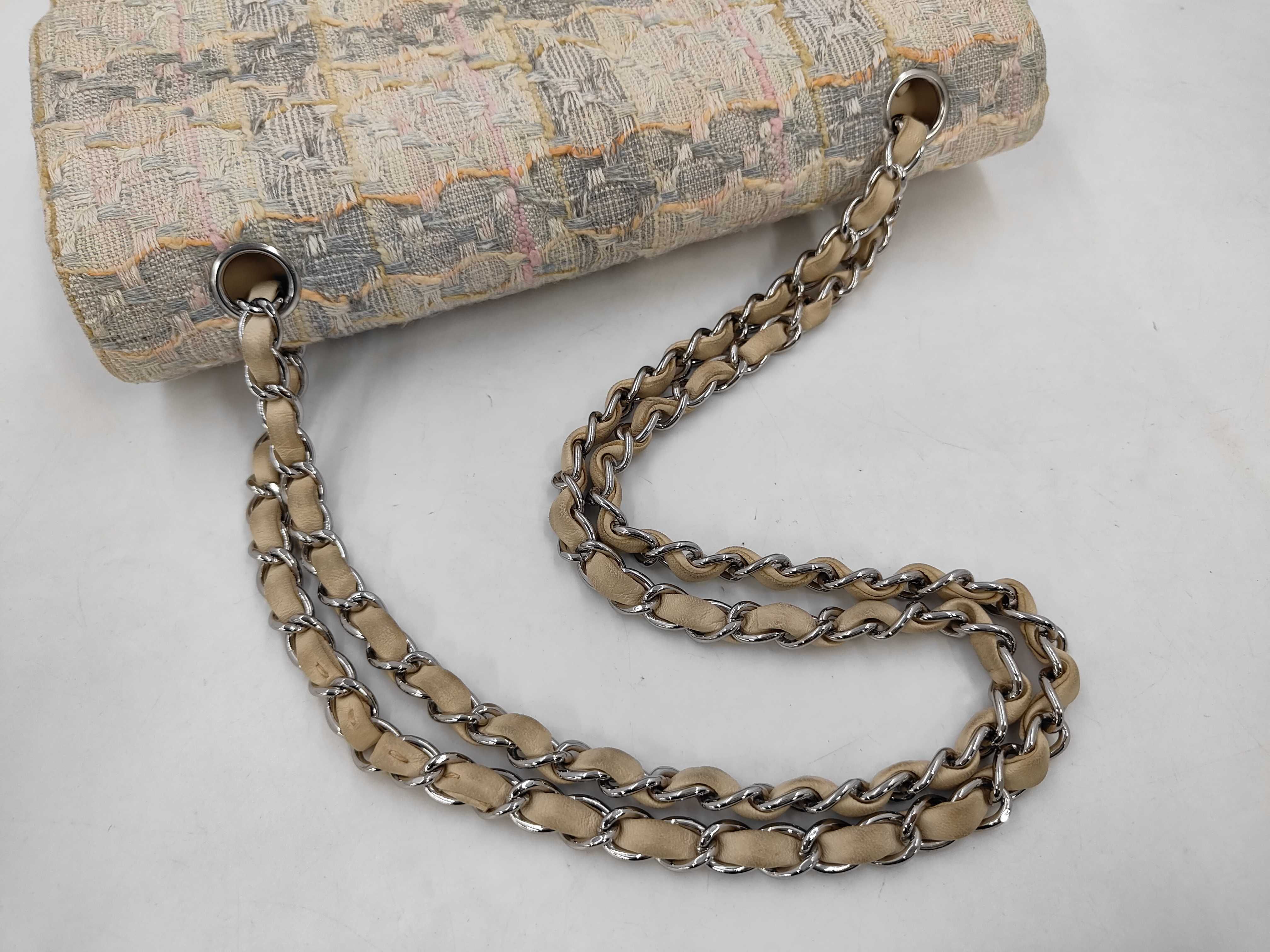 Double Flap Tweed Shoulder Bag — view 5