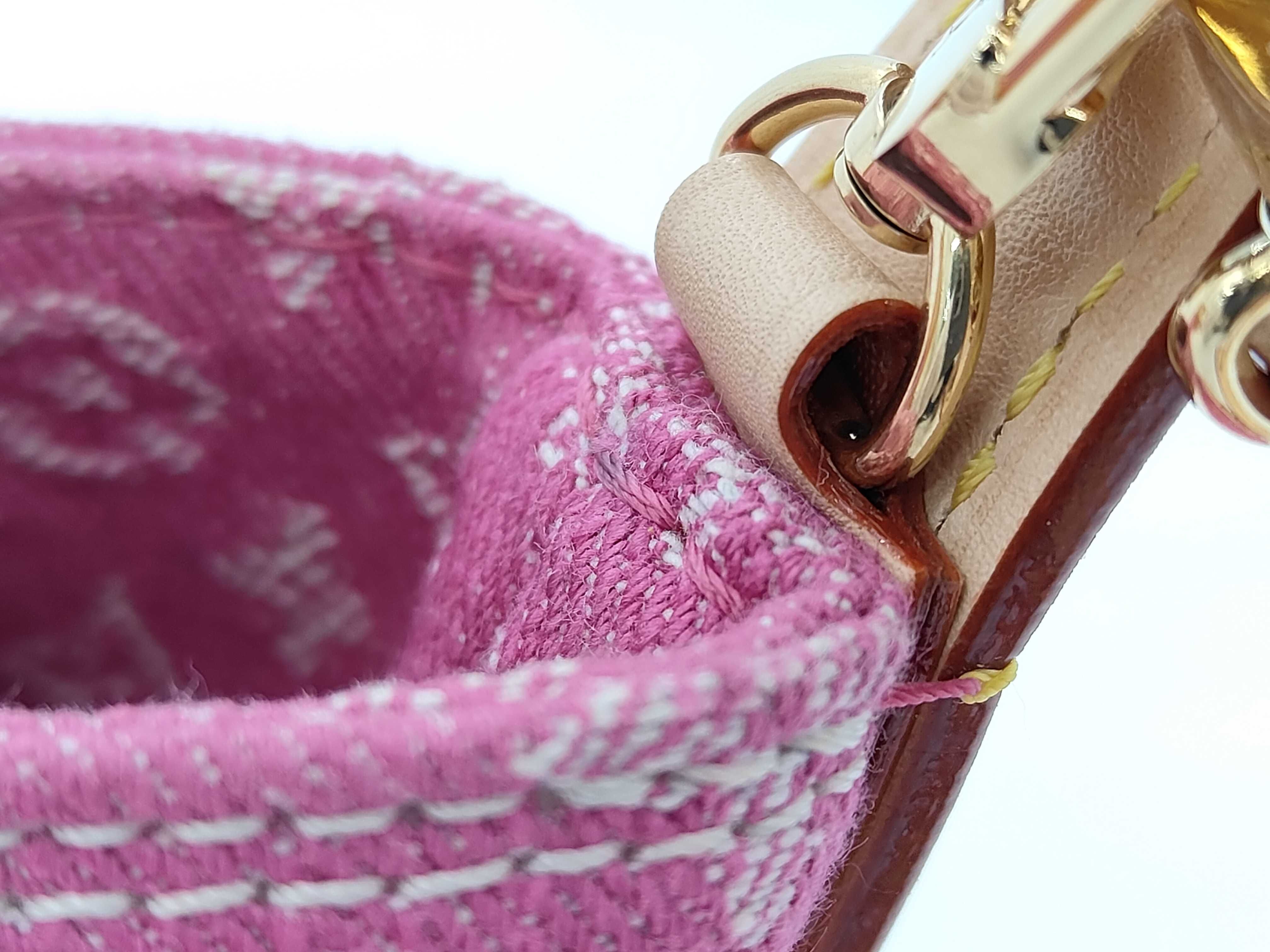 Denim Rendezvous All-in-BB Pink M27626 RFID Strap Tote Bag Handbag — view 7