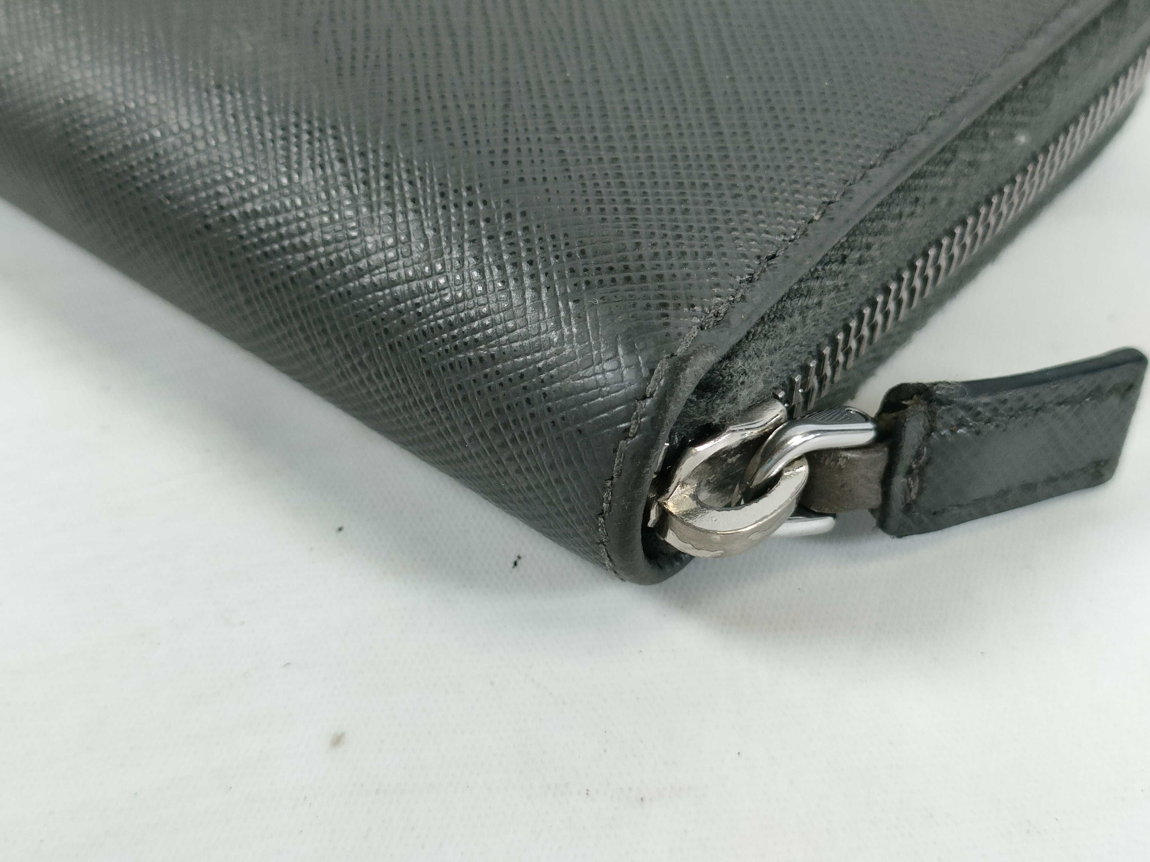 2ML317 Saffiano Long Wallet, Gray — view 3