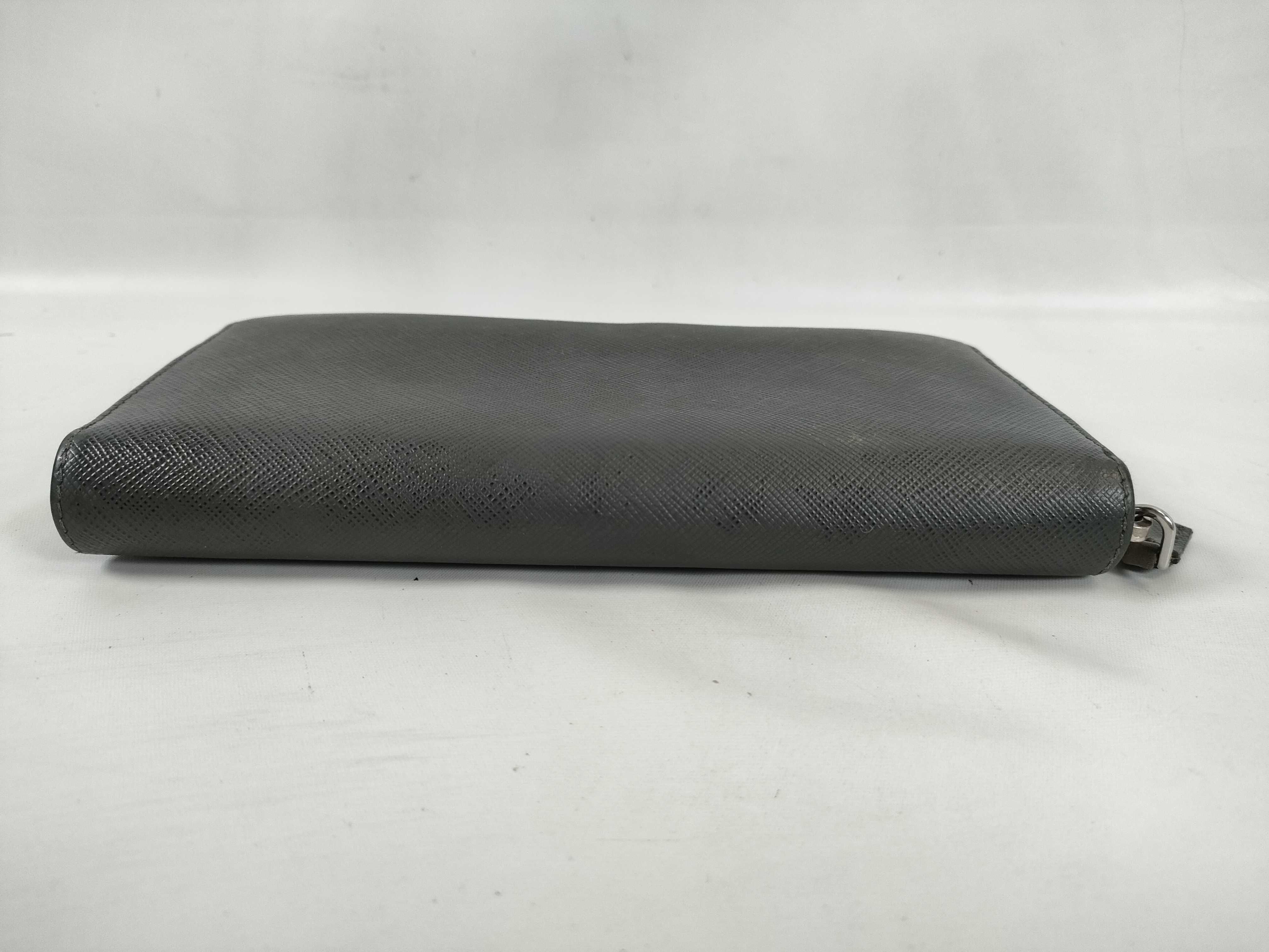 2ML317 Saffiano Long Wallet, Gray — view 7