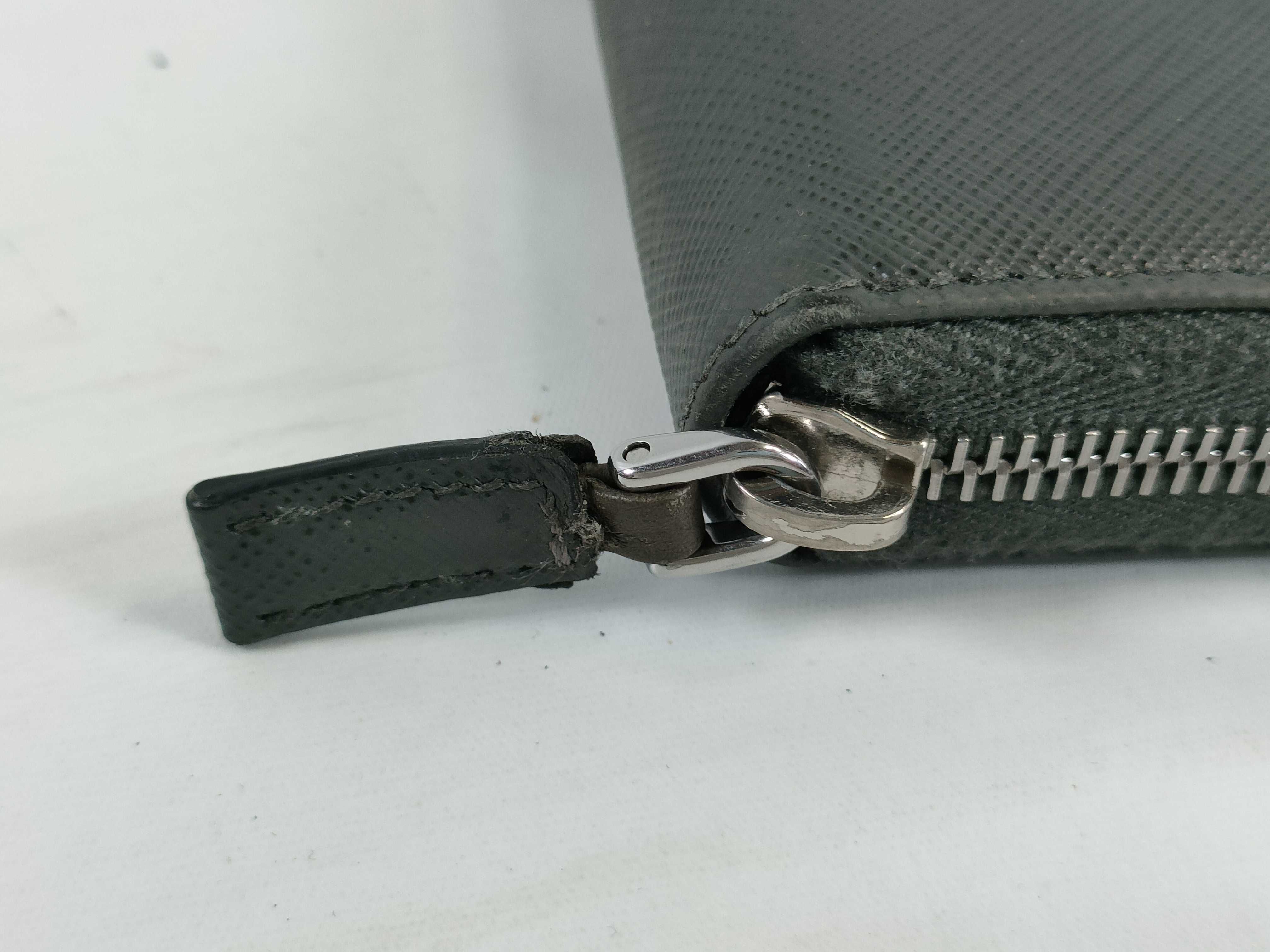 2ML317 Saffiano Long Wallet, Gray — view 8