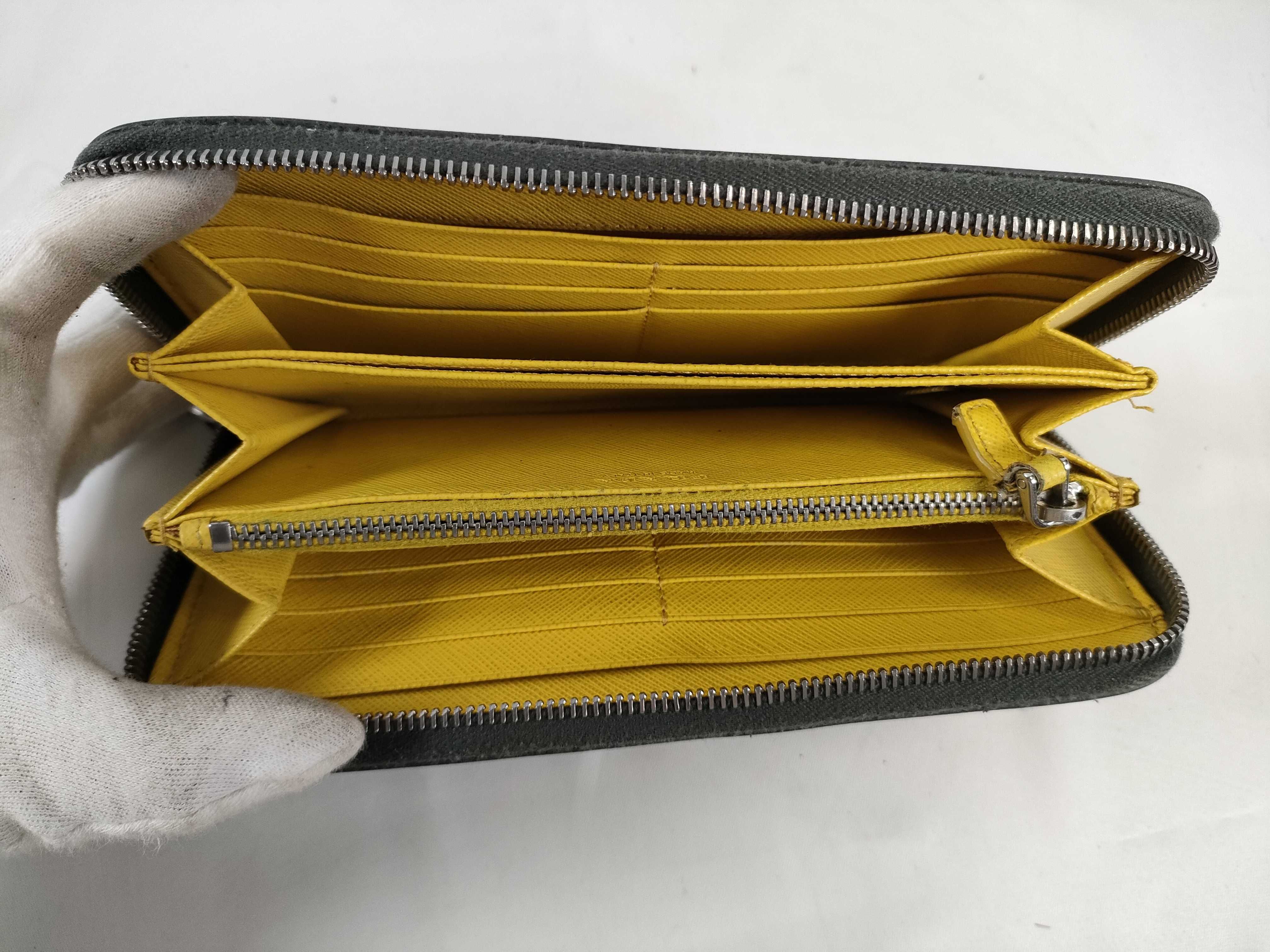 2ML317 Saffiano Long Wallet, Gray — view 9