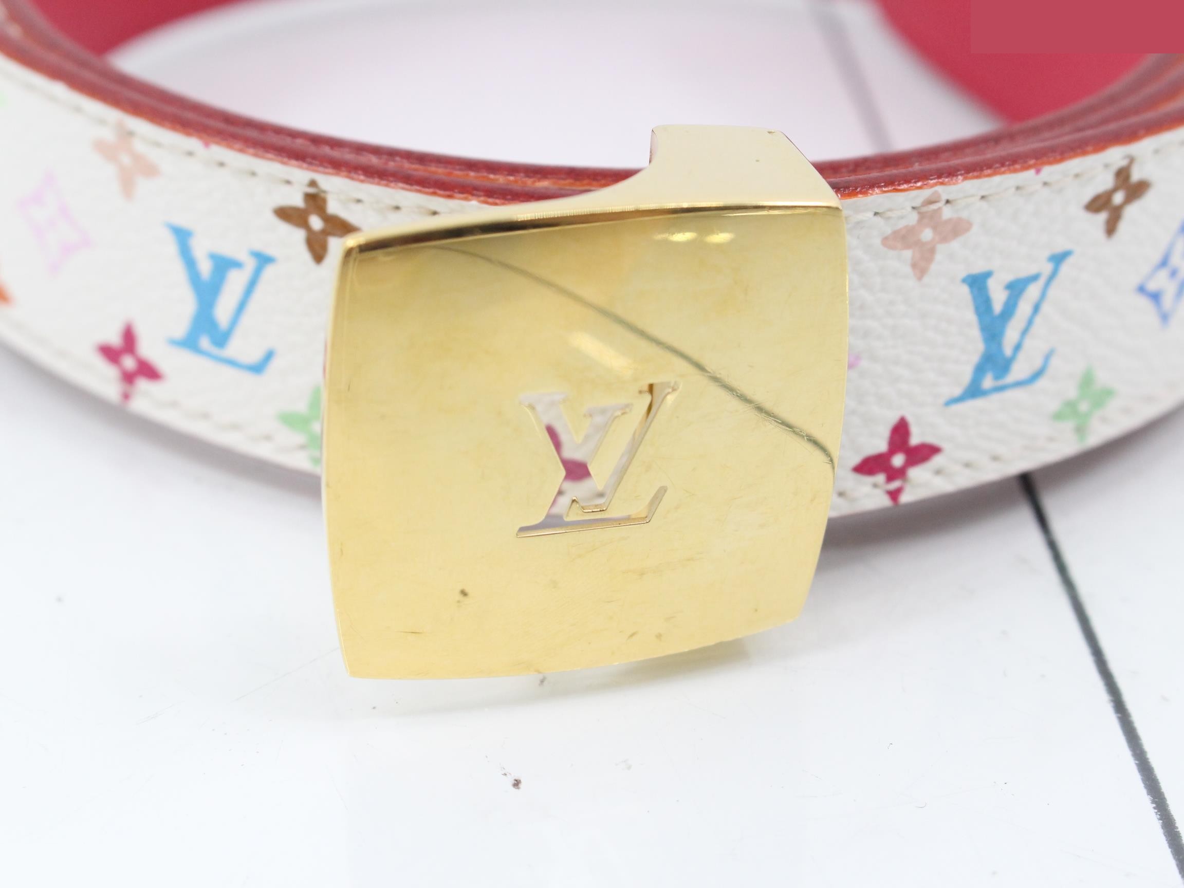 Ceinture Carrée Blanc M9682 34/85 — view 3