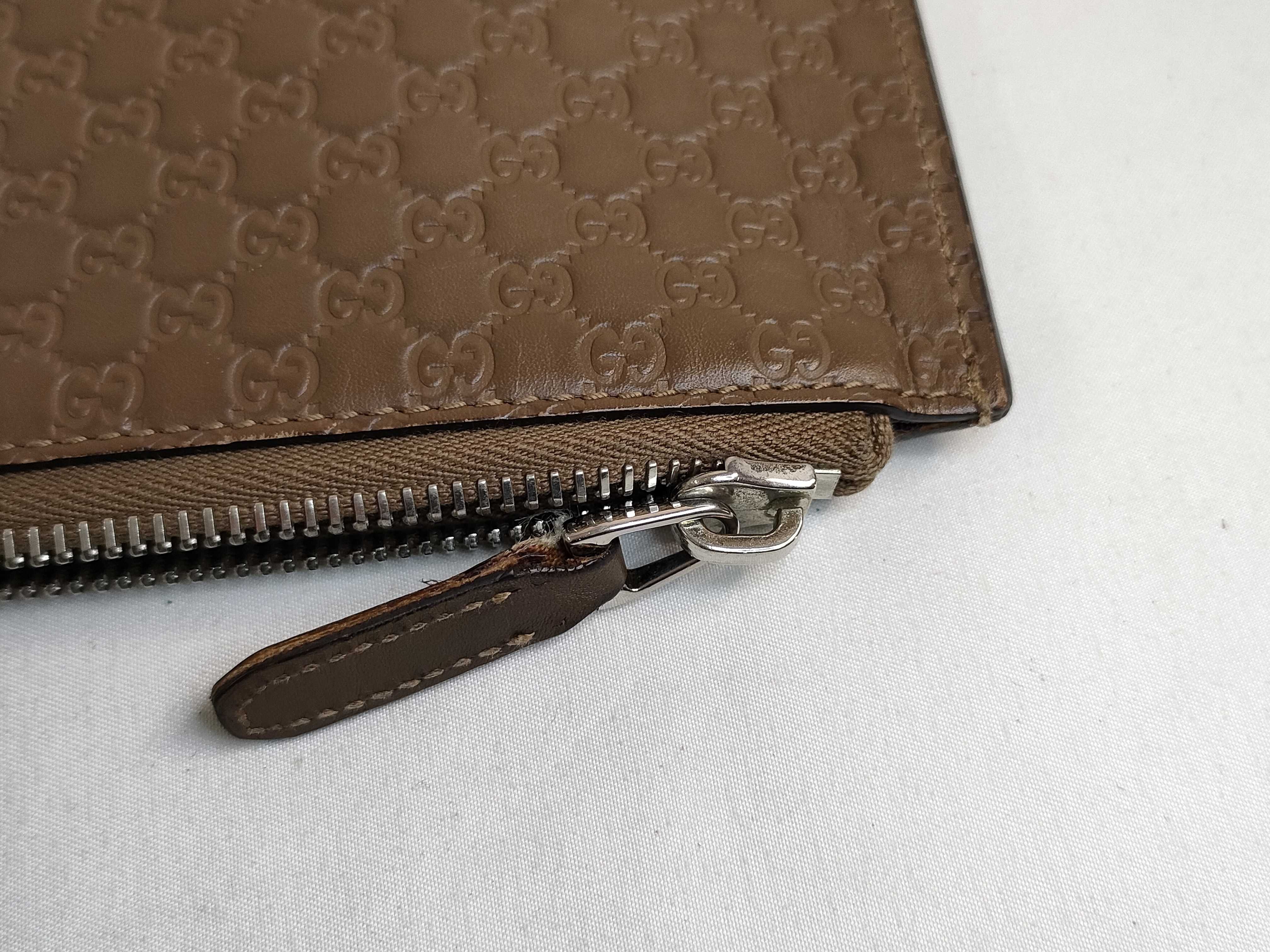 Microguccissima Leather Clutch Bag — view 14
