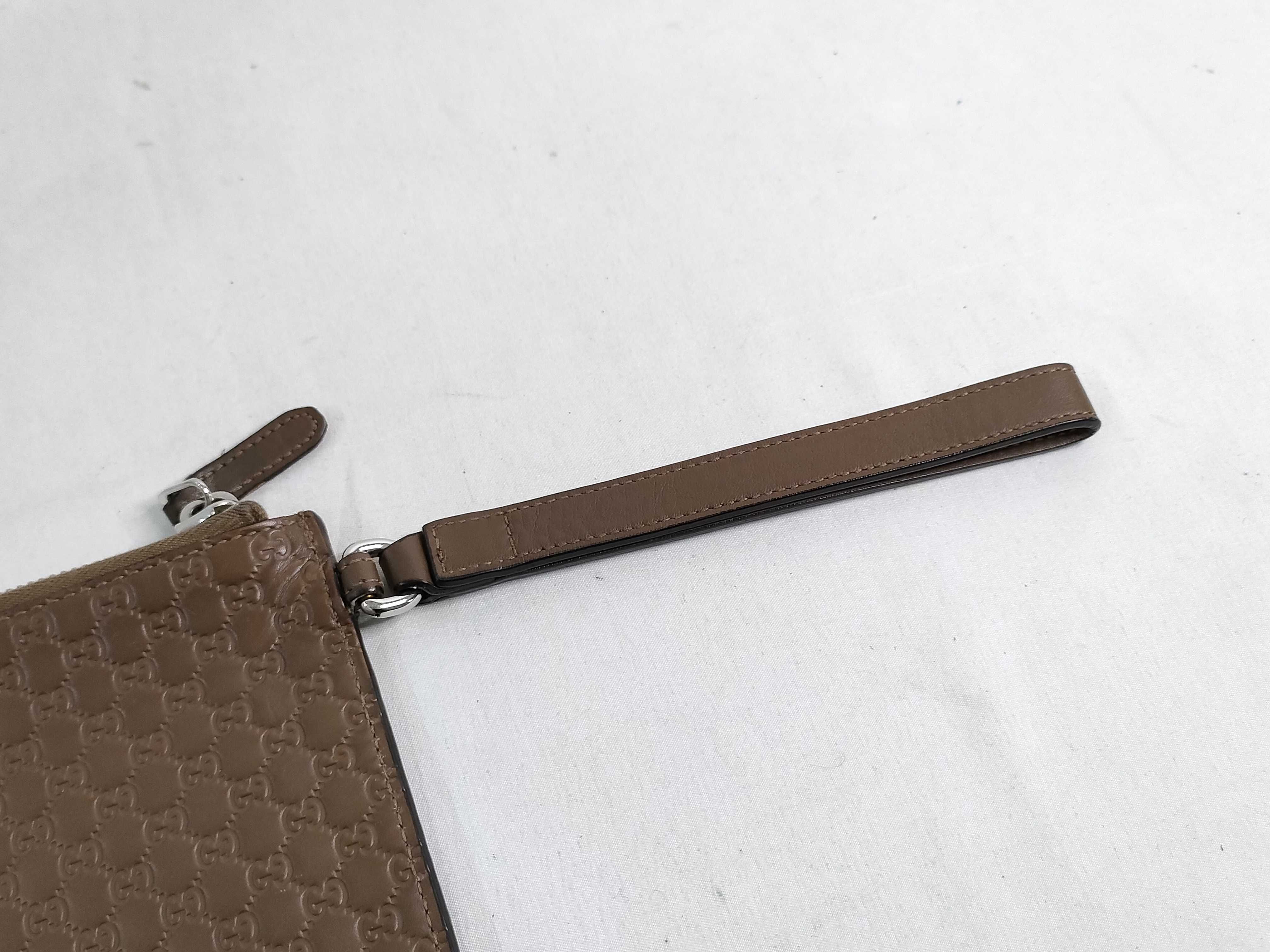 Microguccissima Leather Clutch Bag — view 3