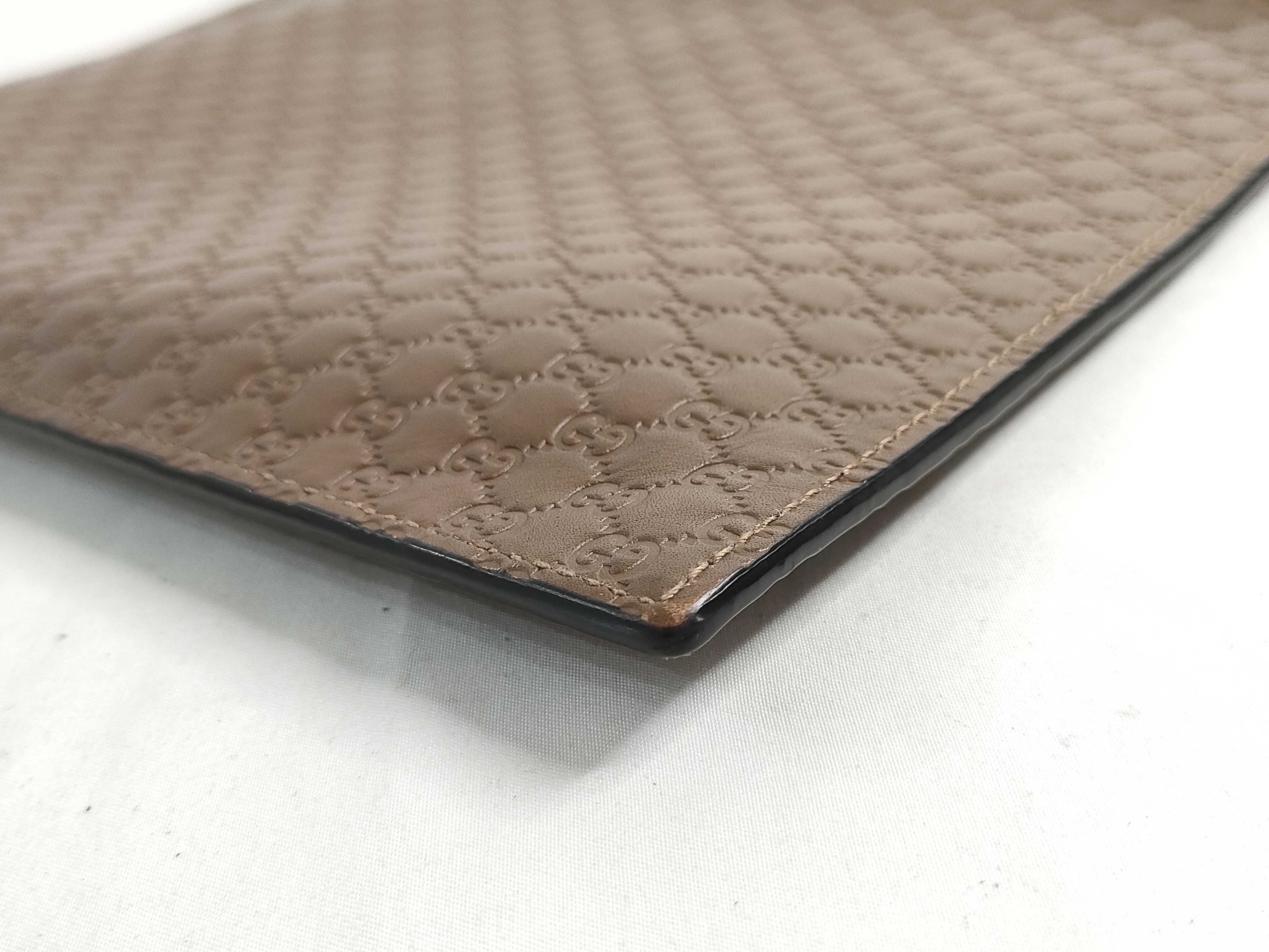 Microguccissima Leather Clutch Bag — view 6