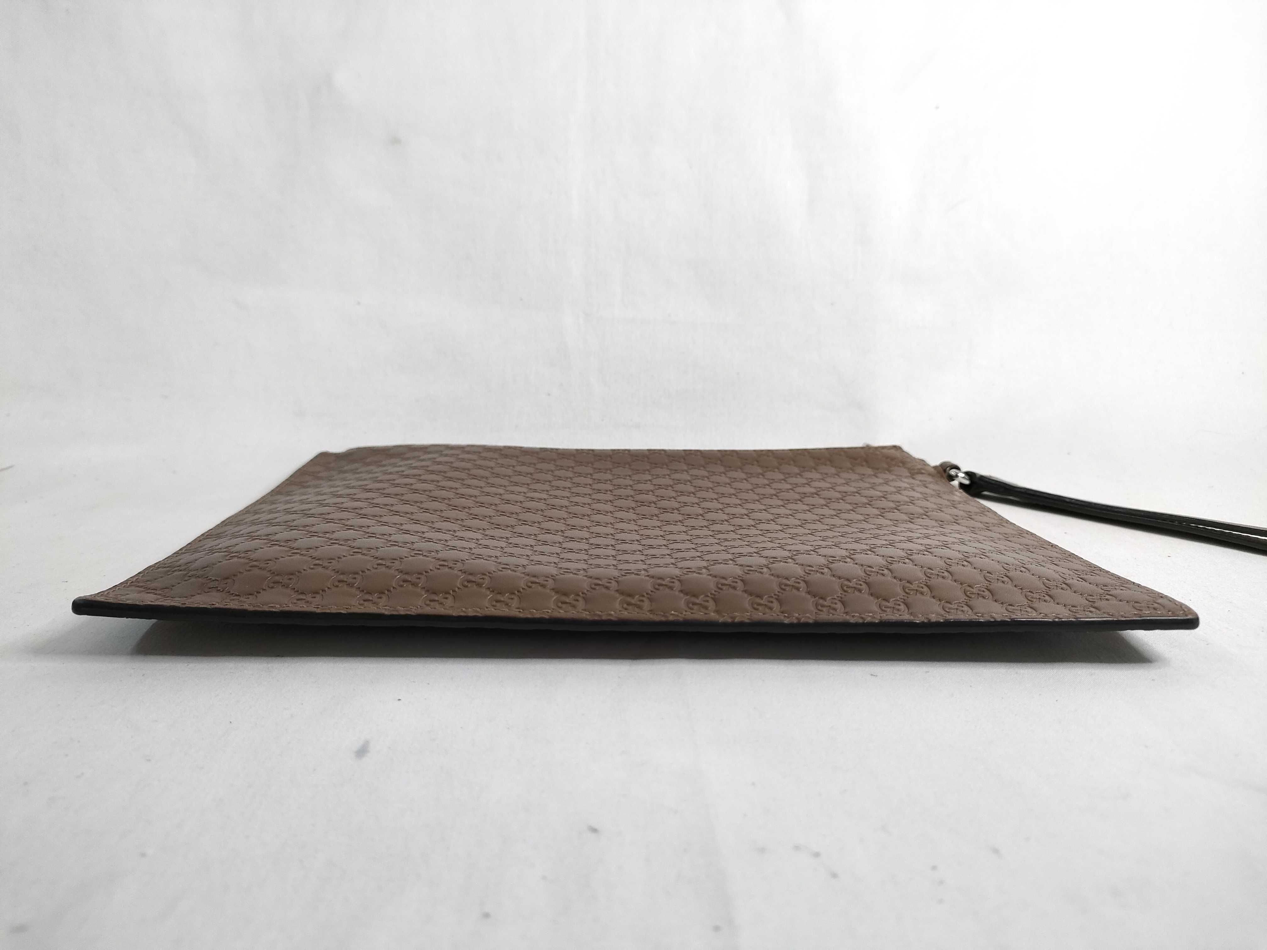 Microguccissima Leather Clutch Bag — view 7