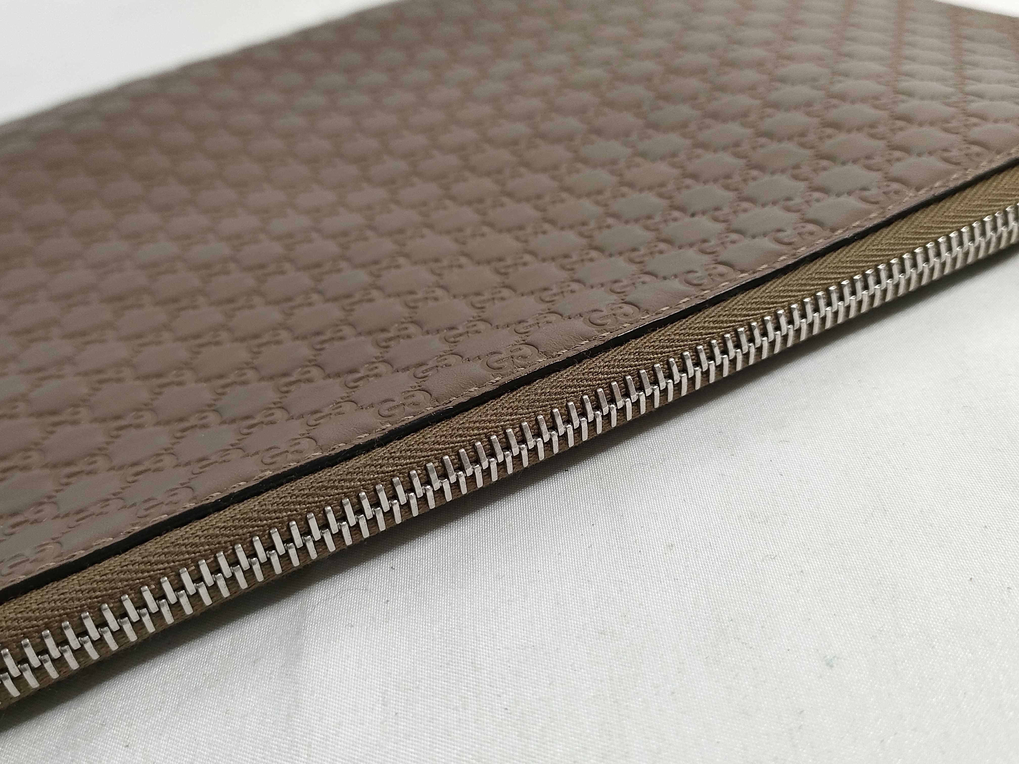 Microguccissima Leather Clutch Bag — view 8