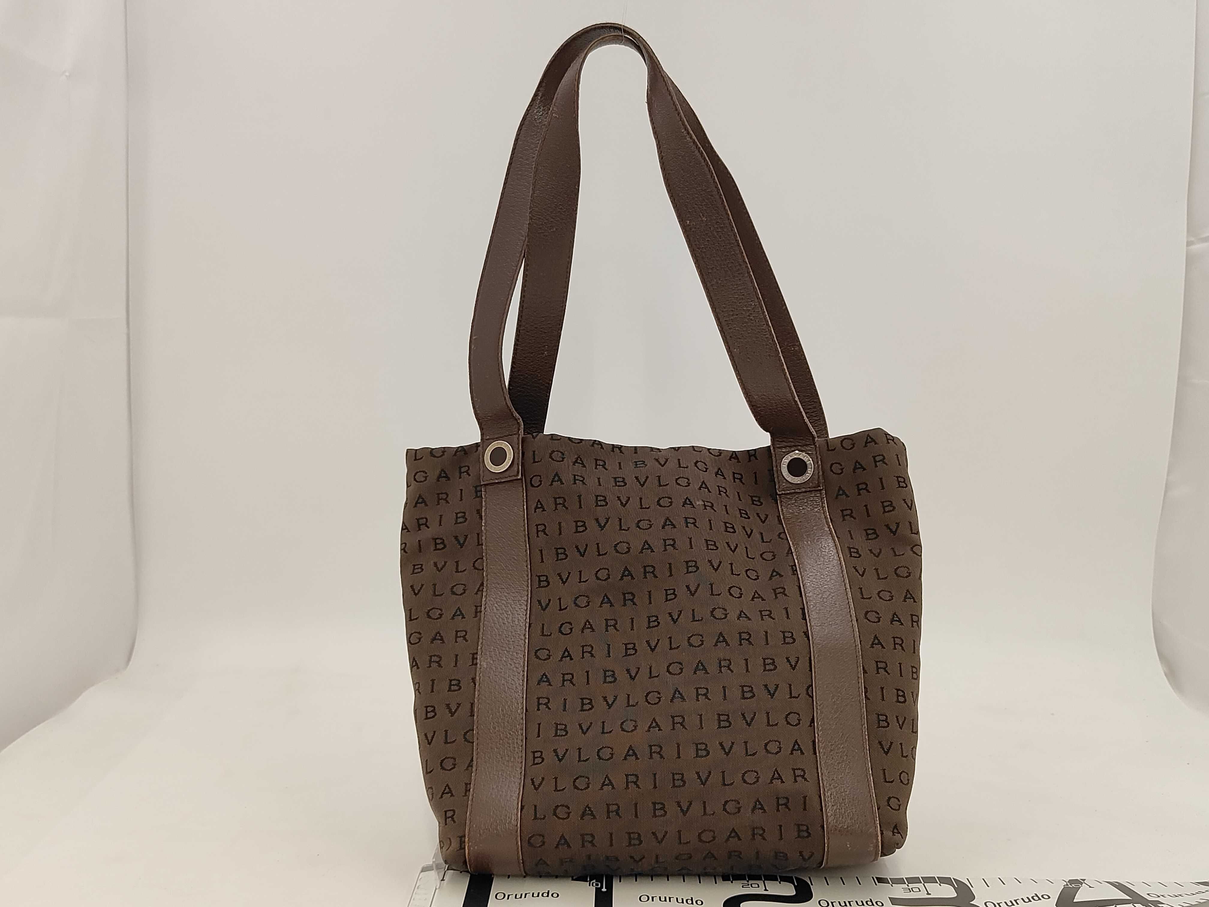 Logomania Tote Bag, Canvas, Dark Brown — view 2