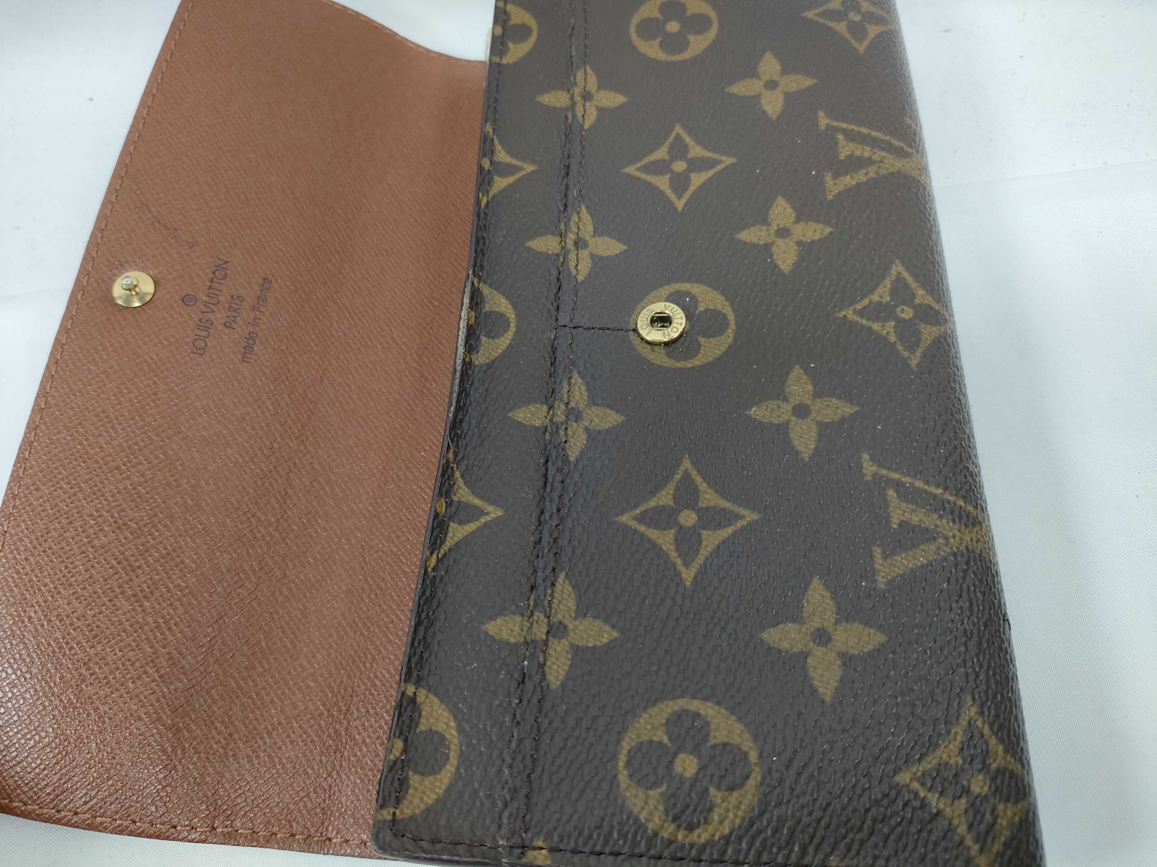 Monogram Louis Vuitton Monogram Old Portefeuille Sarah Wallet — view 8