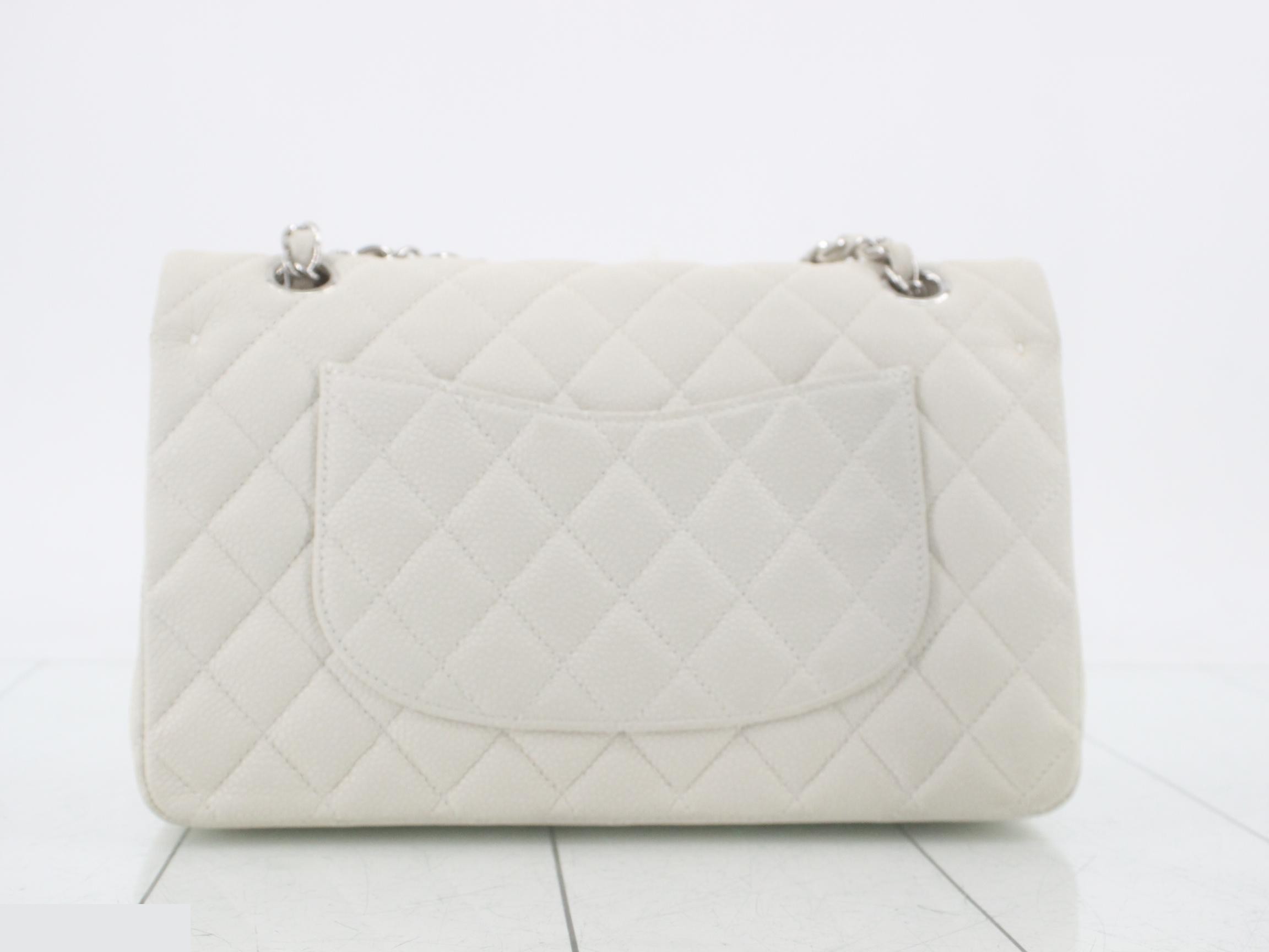Matelassé 25 Caviar Leather Double Flap Double Chain Shoulder Bag — view 2